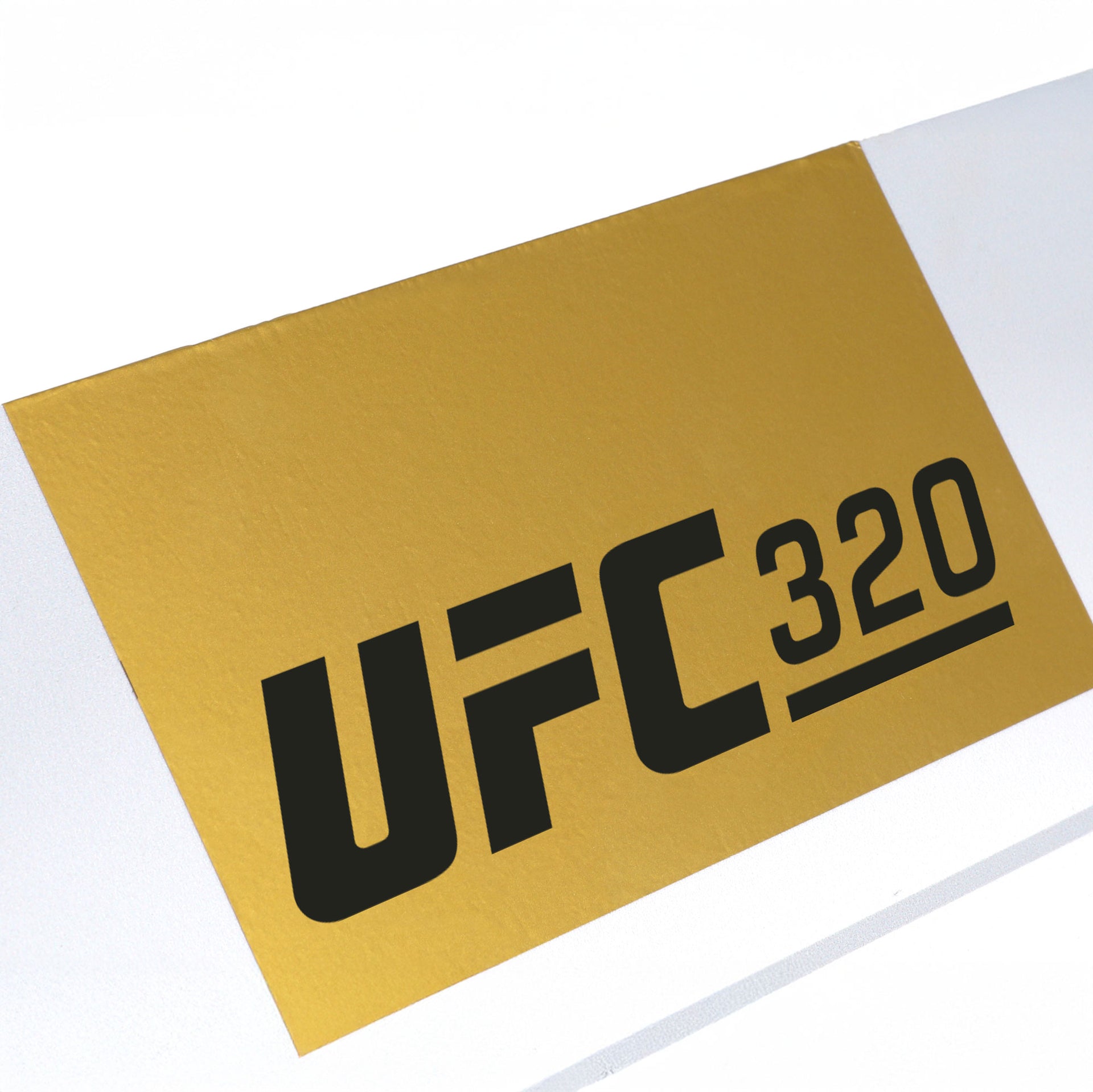 UFC 320: Ankalaev vs Pereira 2 Event Used Round Card Two