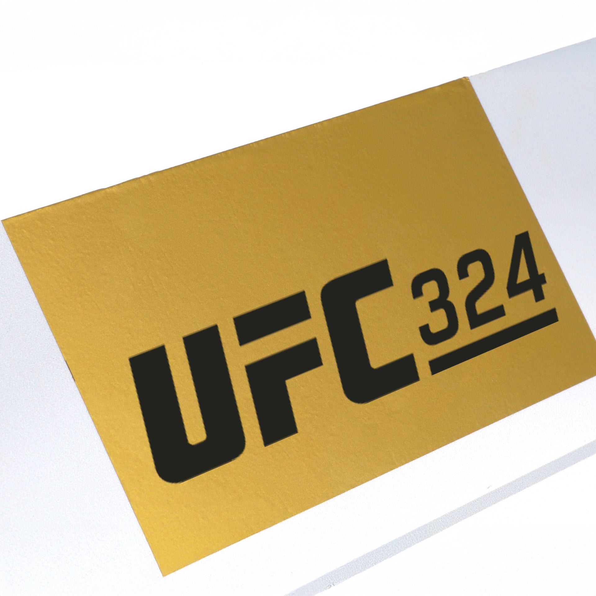 UFC 324: Gaethje vs Pimblett Event Used Round Card Three