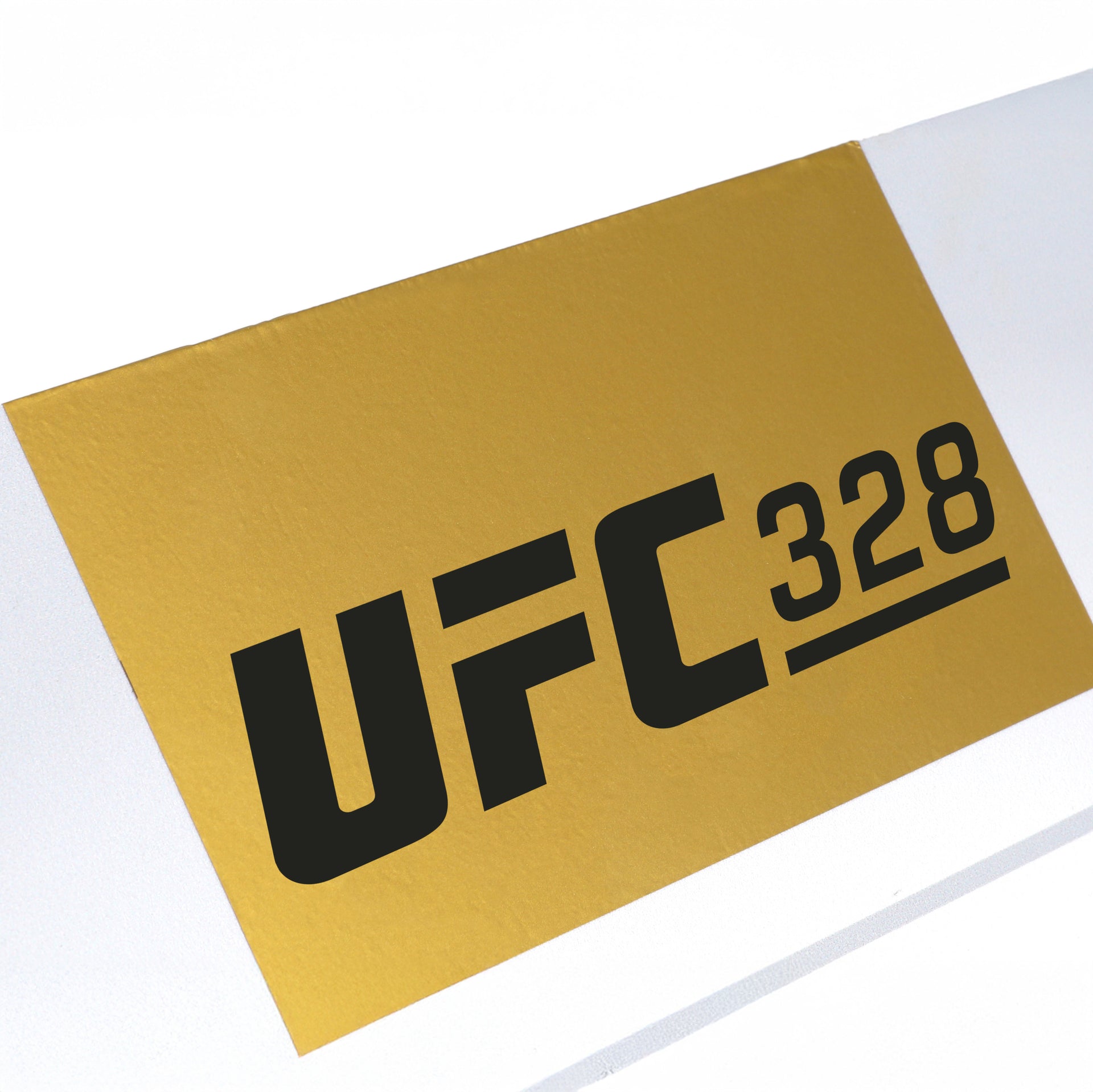 UFC 328: Chimaev vs Strickland Event Used Round Card Five