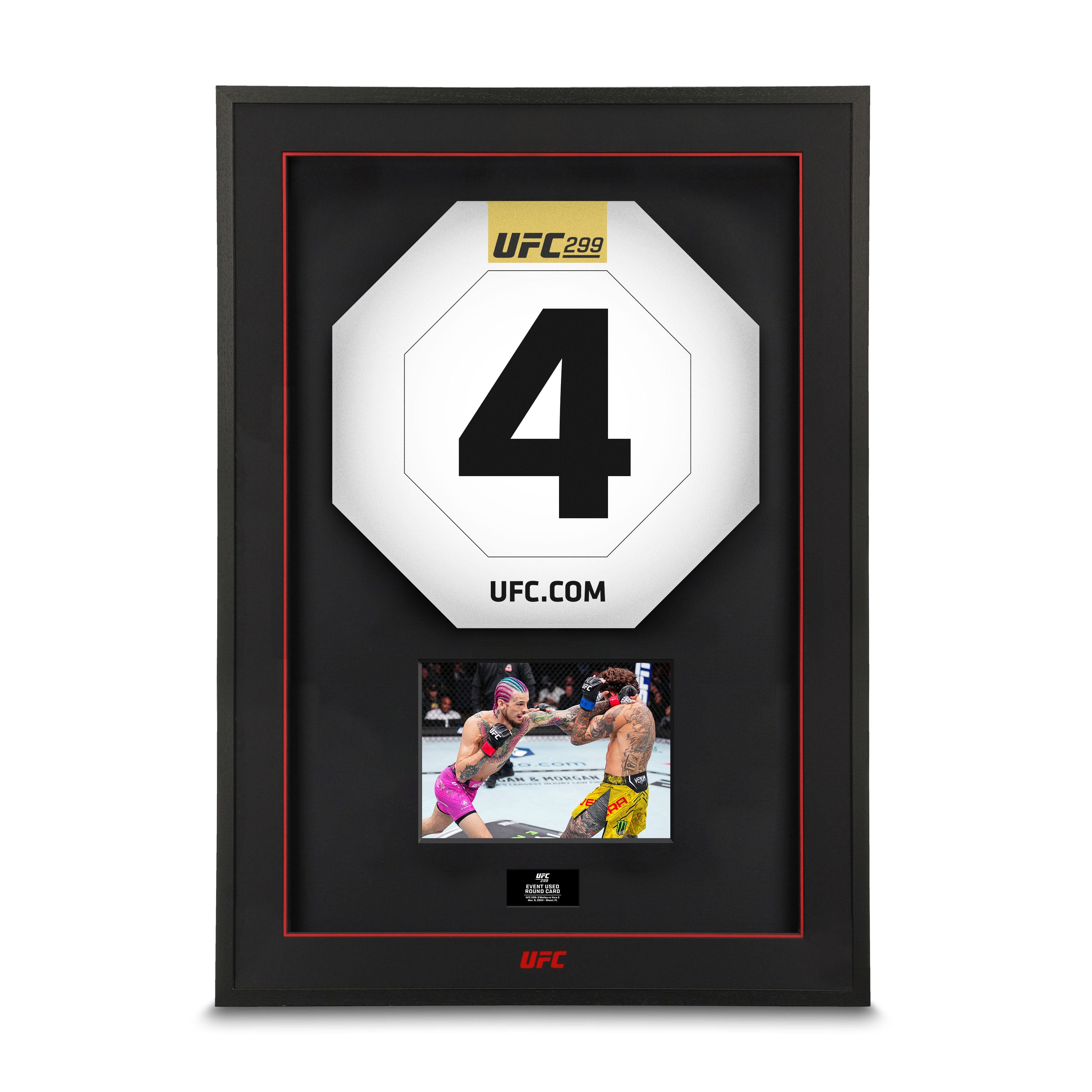 UFC 299: O'Malley vs. Vera 2 Event Used Round Card 4