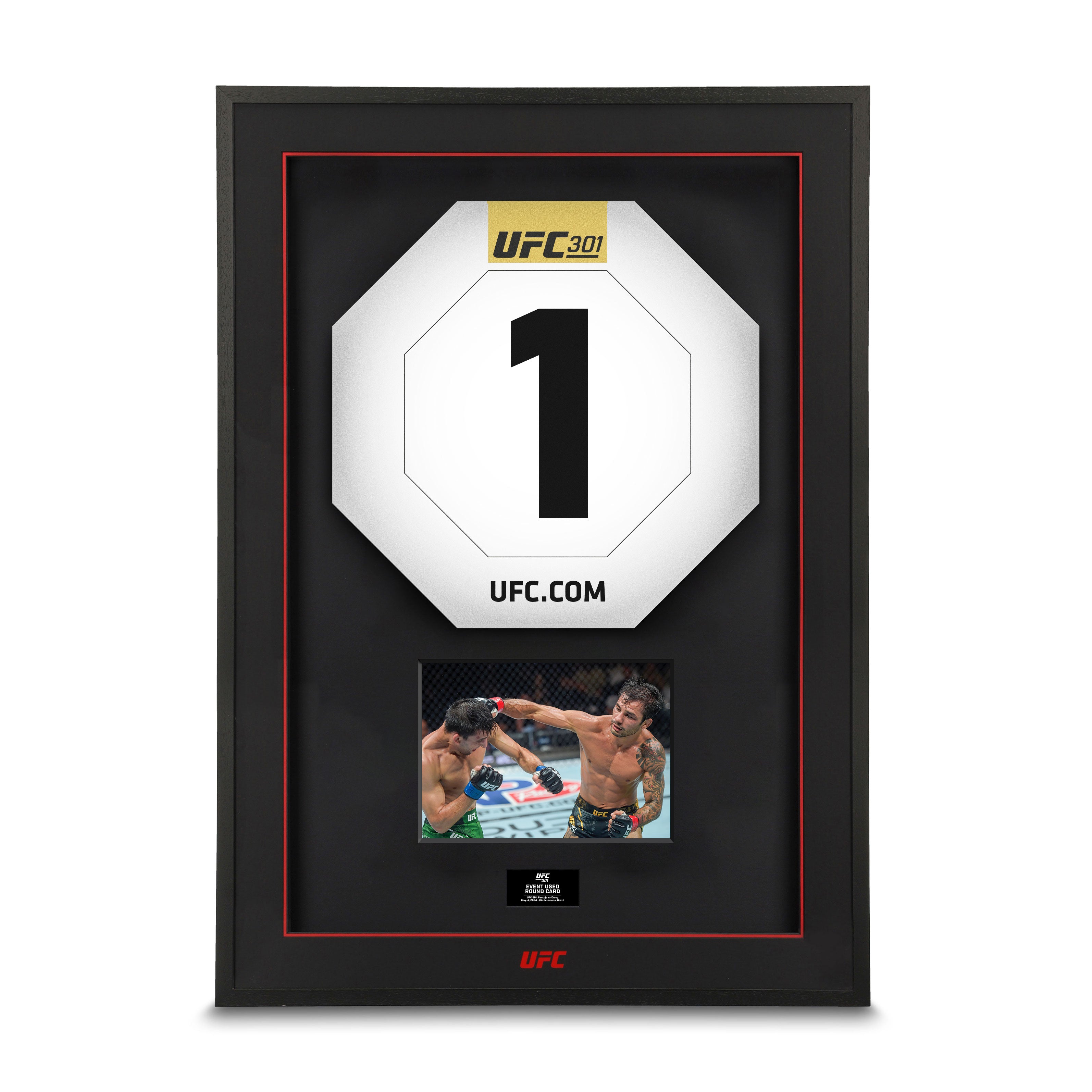 UFC 301: Pantoja vs Erceg Event Used Round One Card