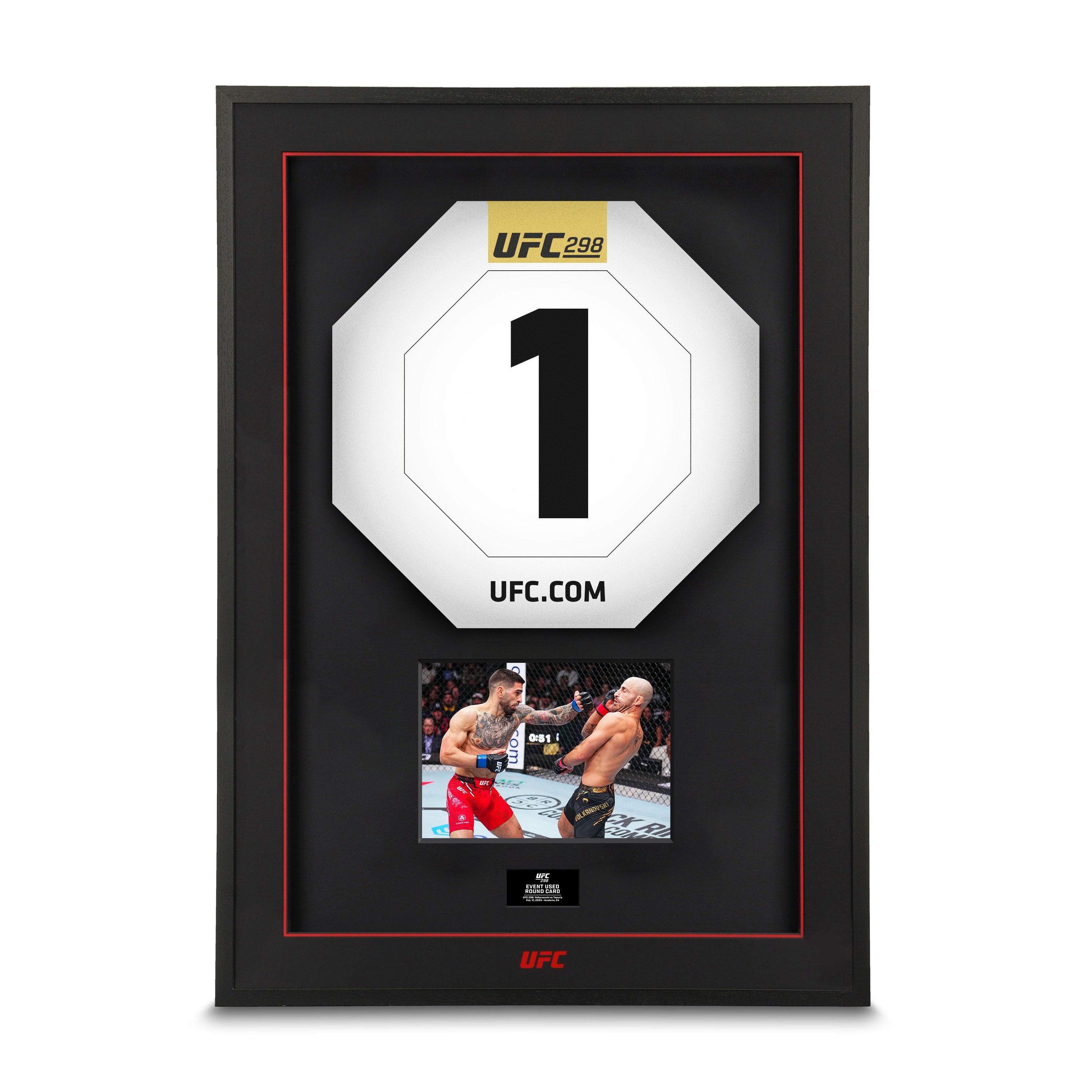 UFC 298 Event Used Round Cards