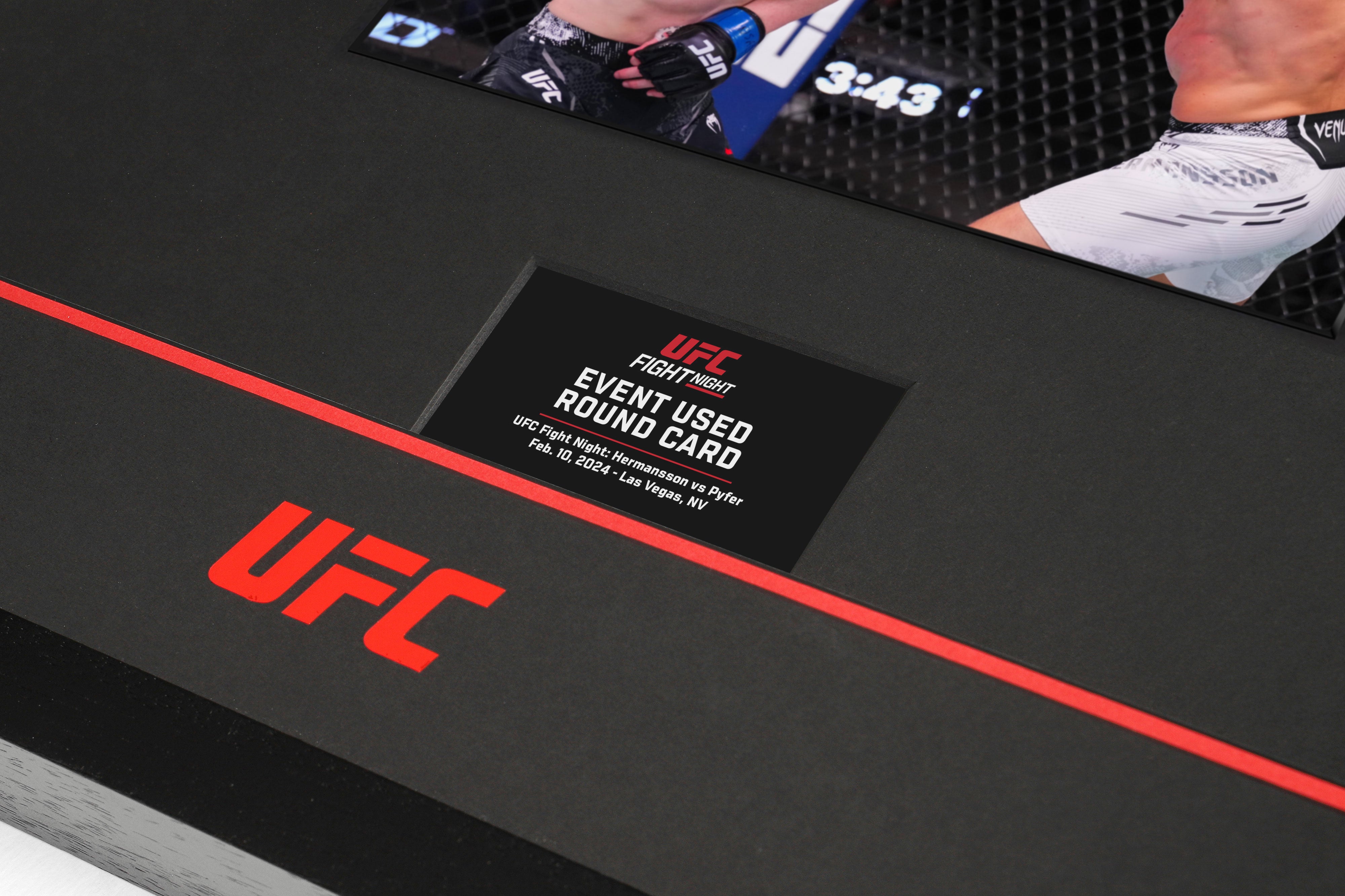 UFC Fight Night: Hermansson vs Pyfer Event Used Round Cards