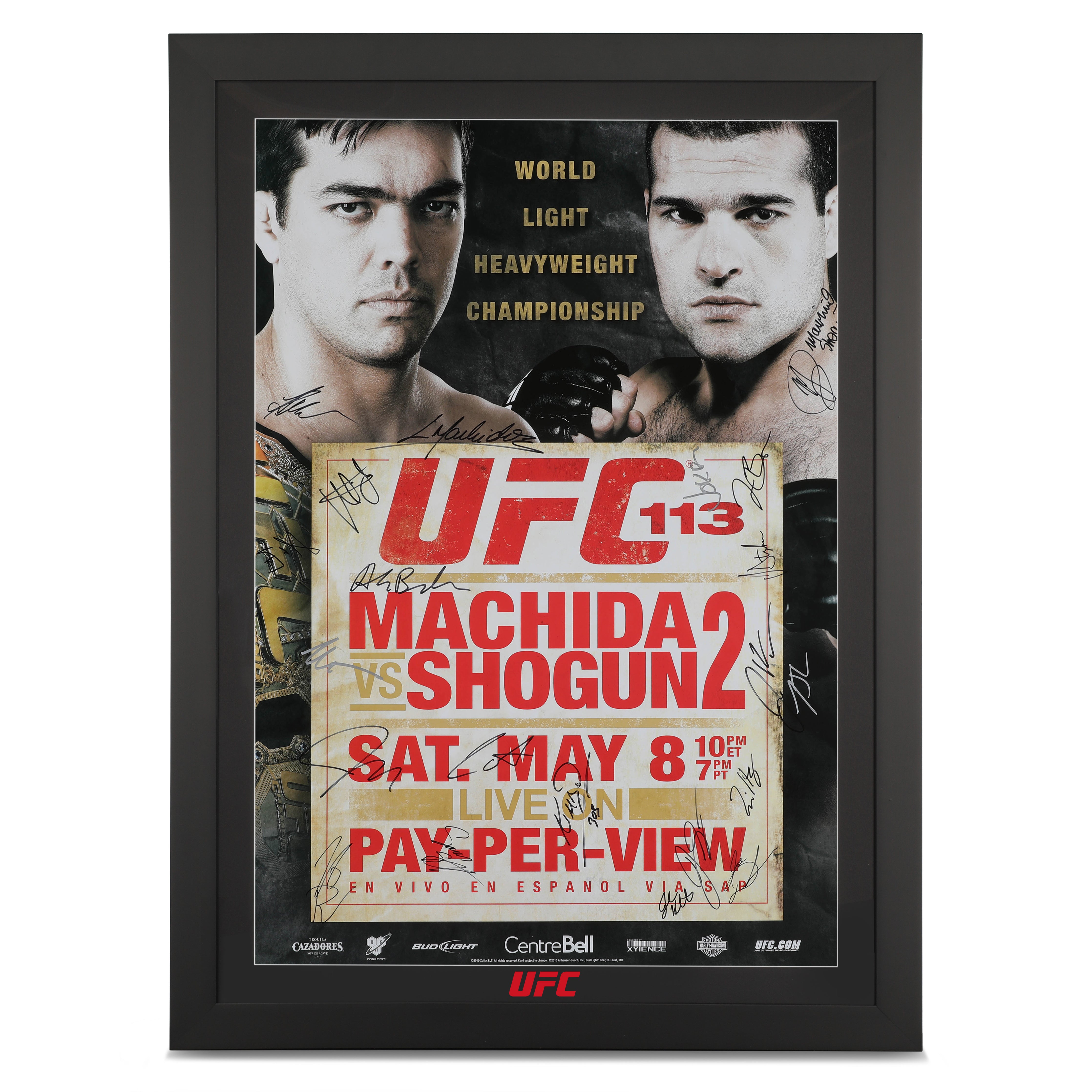 UFC 113: Machida vs. Shogun 2 Signed Event Poster
