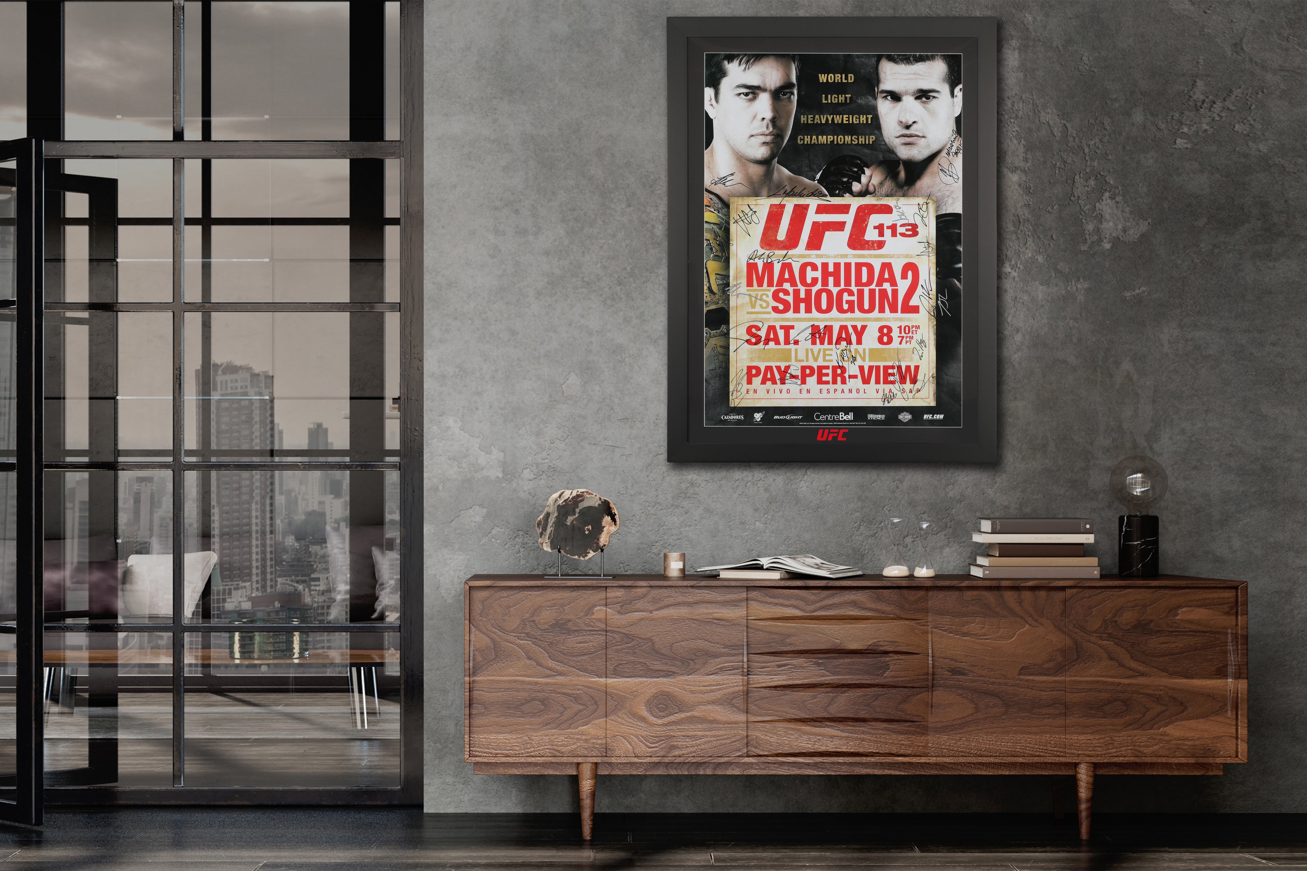 UFC 113: Machida vs. Shogun 2 Signed Event Poster