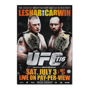 UFC 116: Lesnar vs Carwin Autographed Event Poster