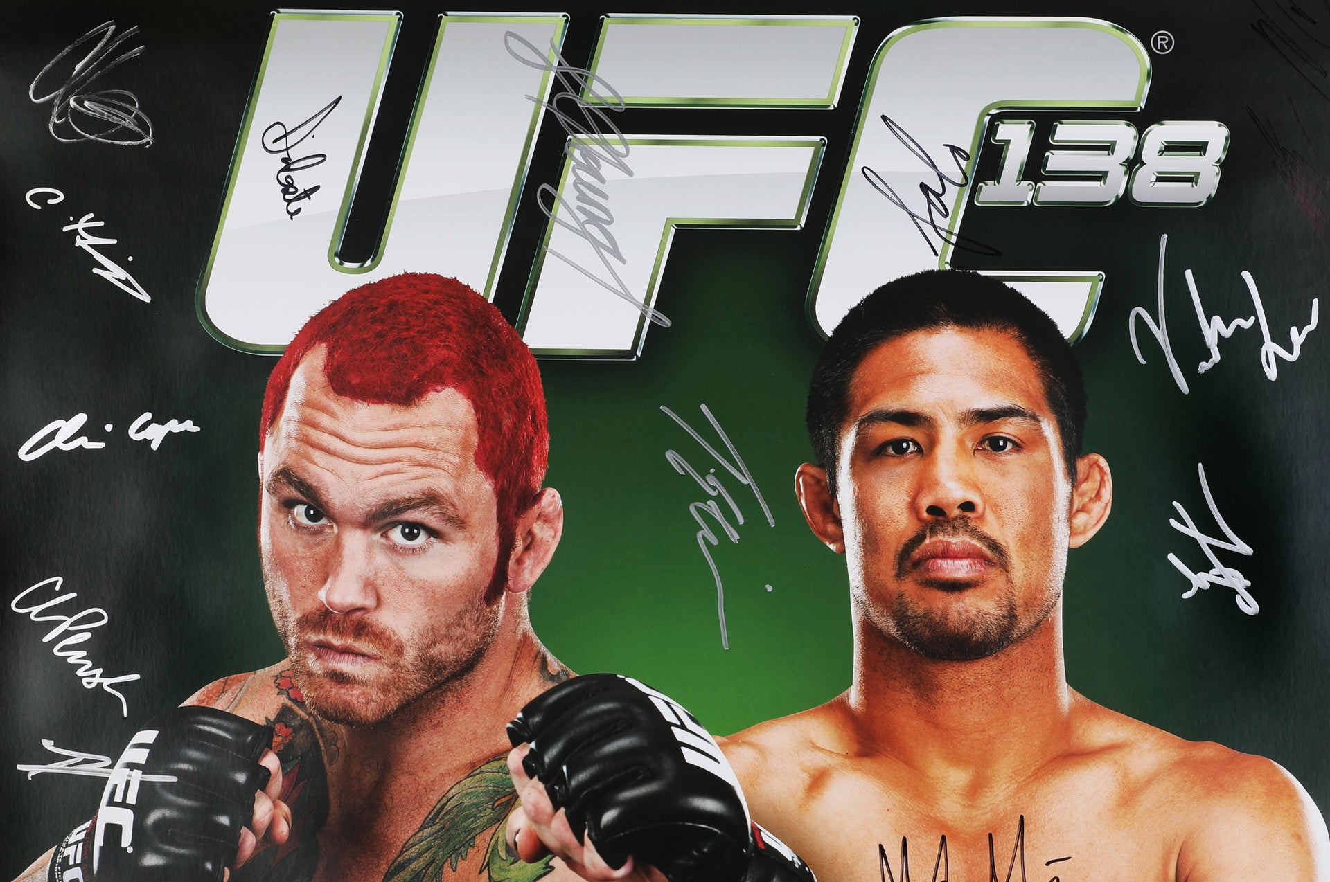 UFC 138: Leben vs Munoz Autographed Event Poster