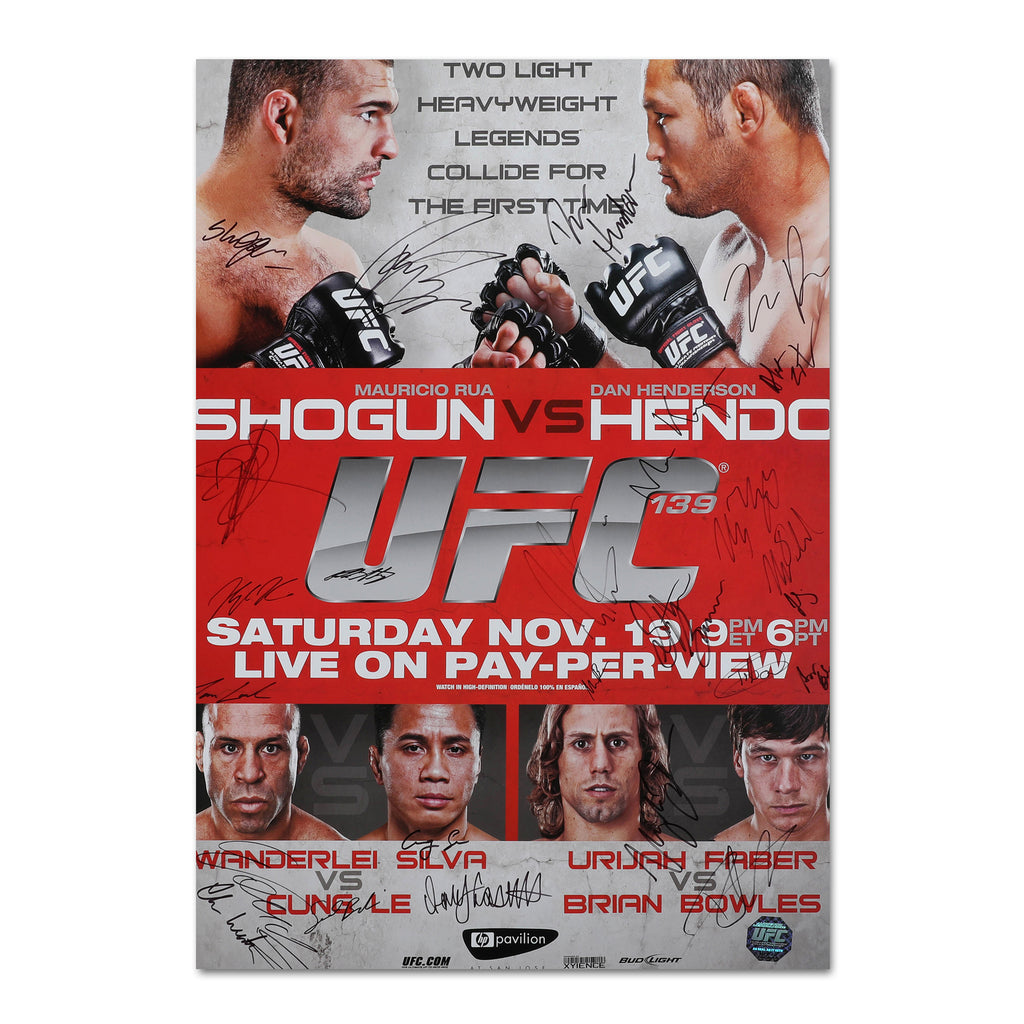 UFC 139: Shogun vs Henderson Autographed Event Poster