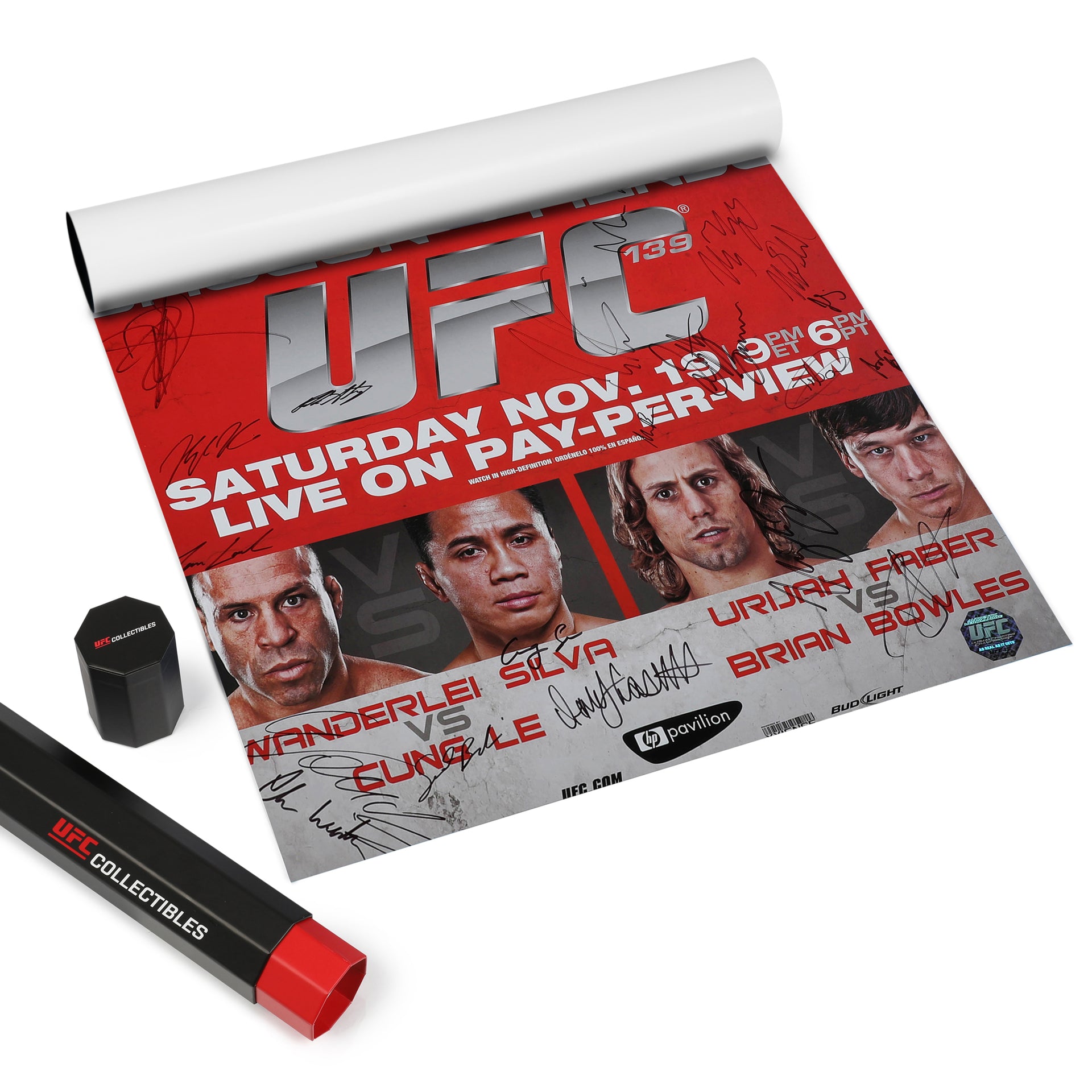 UFC 139: Shogun vs Henderson Autographed Event Poster
