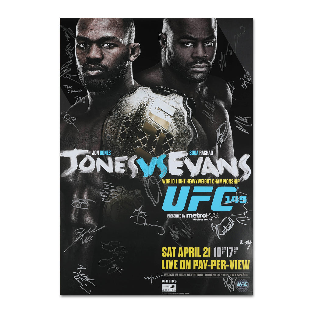 UFC 145: Jones vs Evans Autographed Event Poster