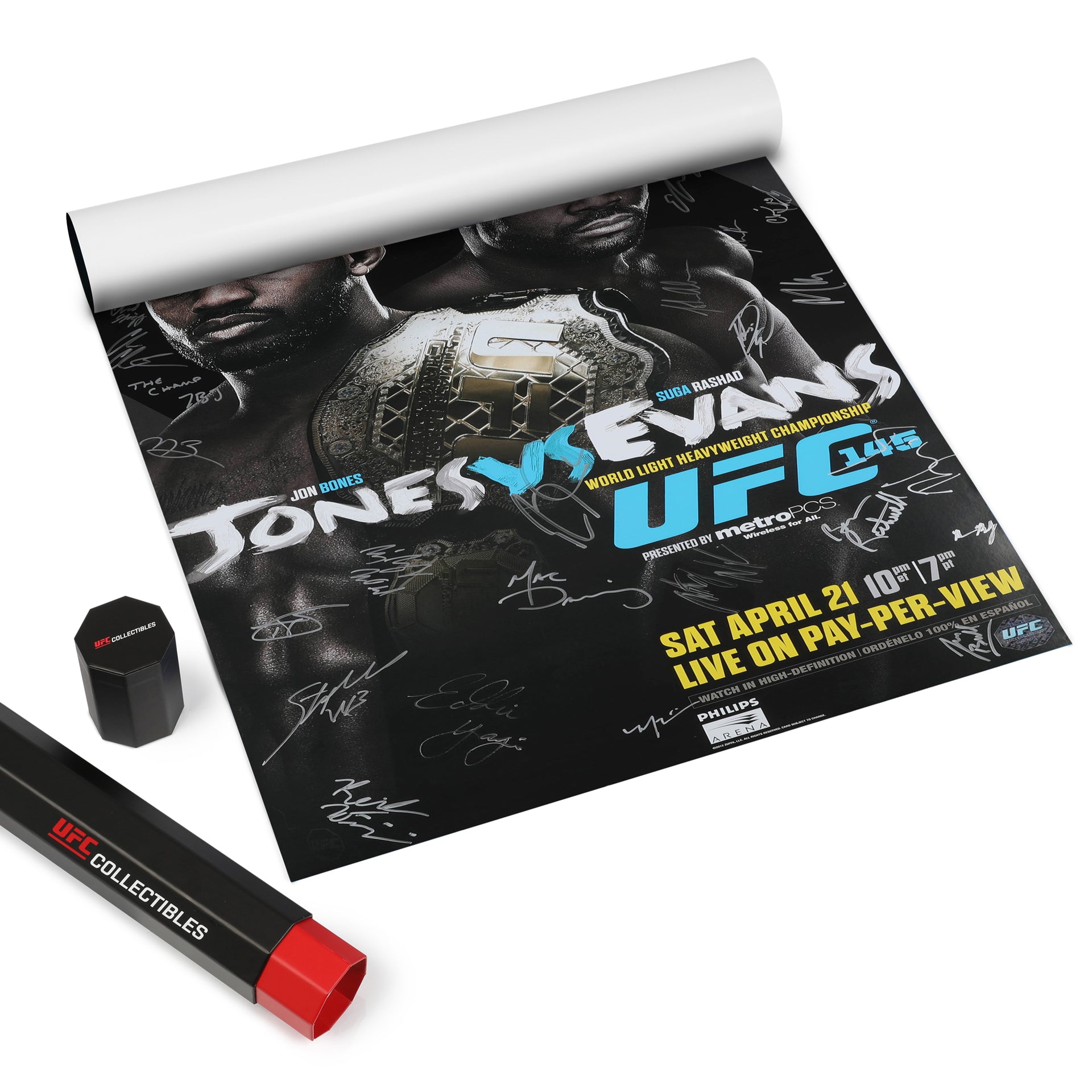 UFC 145: Jones vs Evans Autographed Event Poster