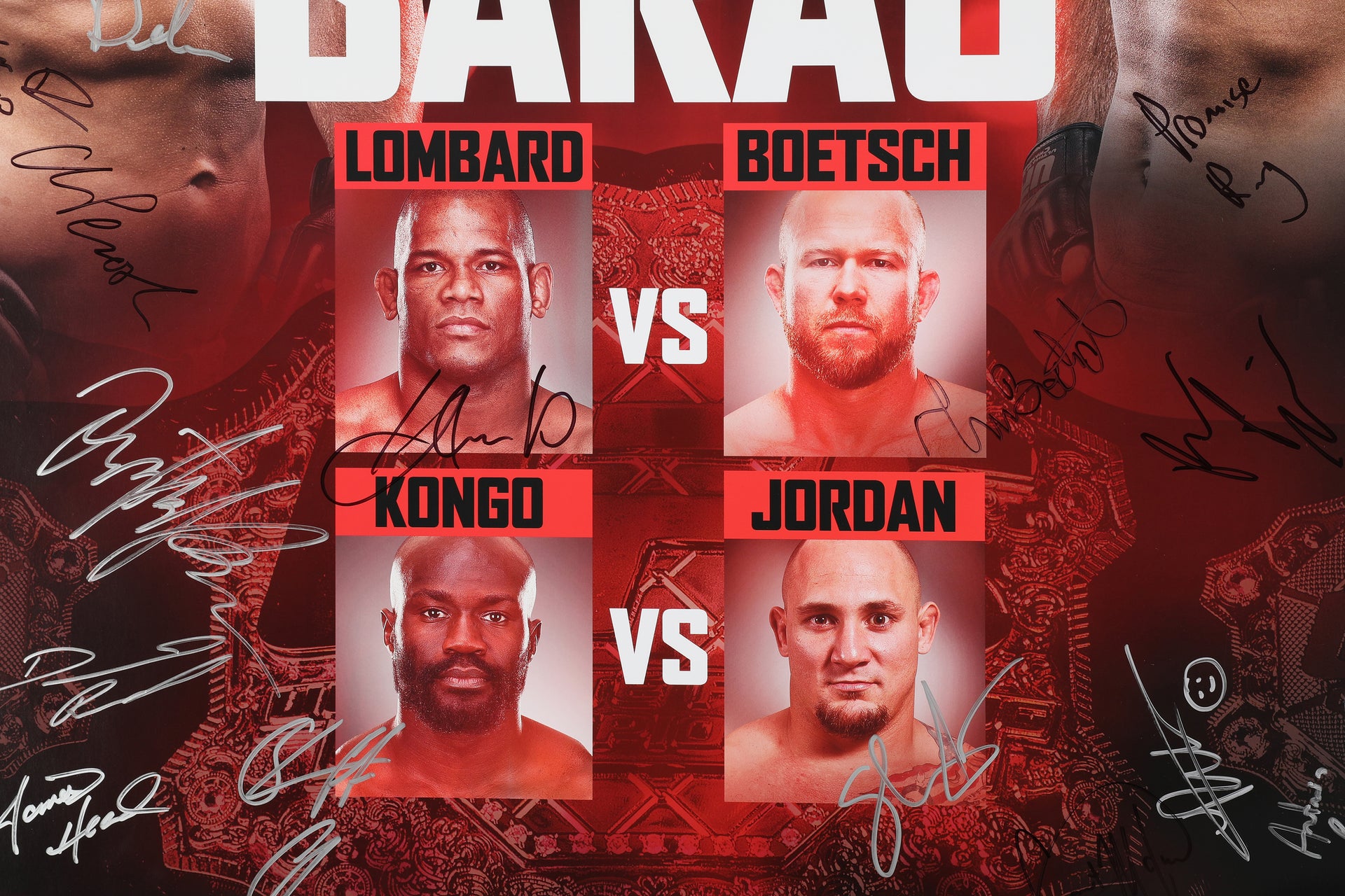UFC 149: Faber vs Barao Autographed Event Poster