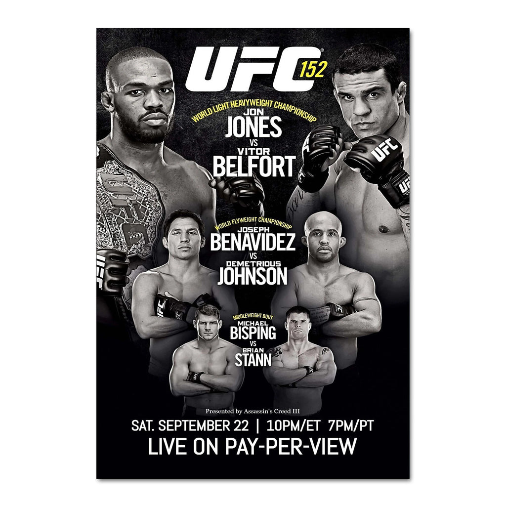 UFC 152: Jones vs Belfort Autographed Event Poster