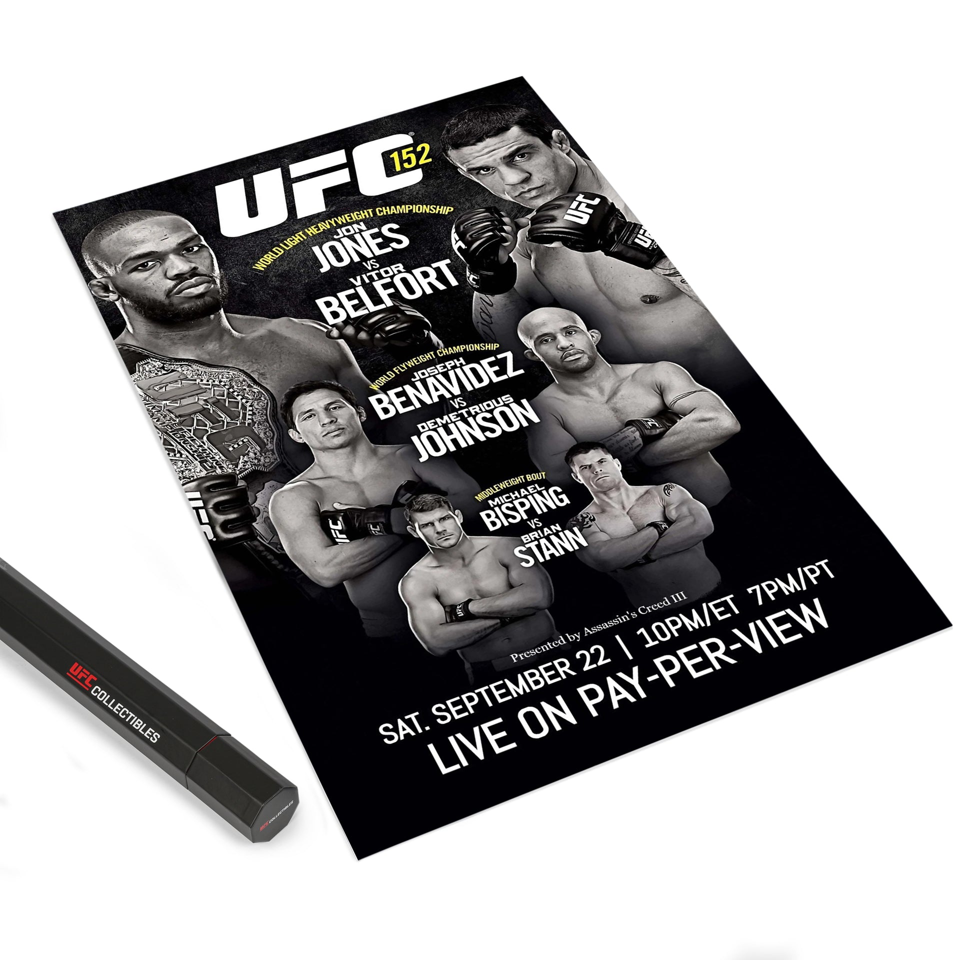 UFC 152: Jones vs Belfort Autographed Event Poster