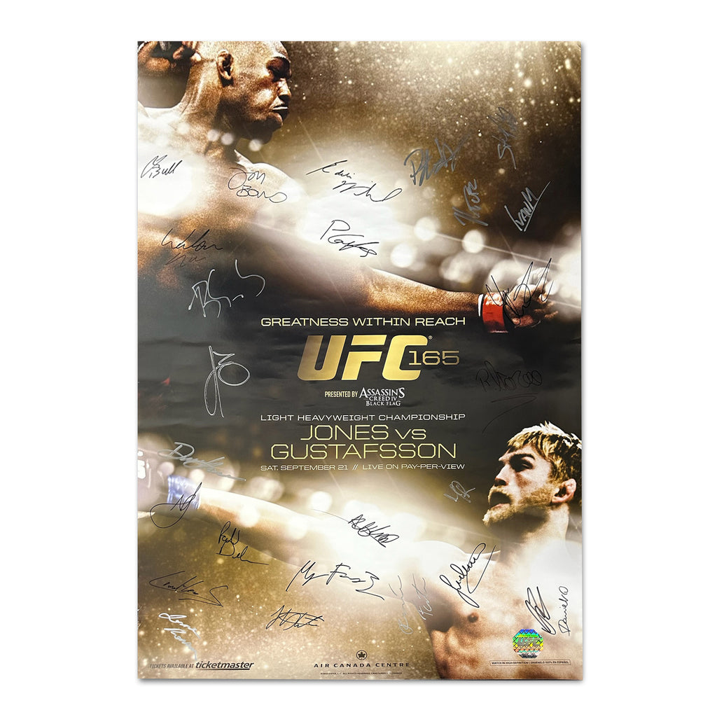 UFC 165: Jones vs Gustafsson Autographed Event Poster