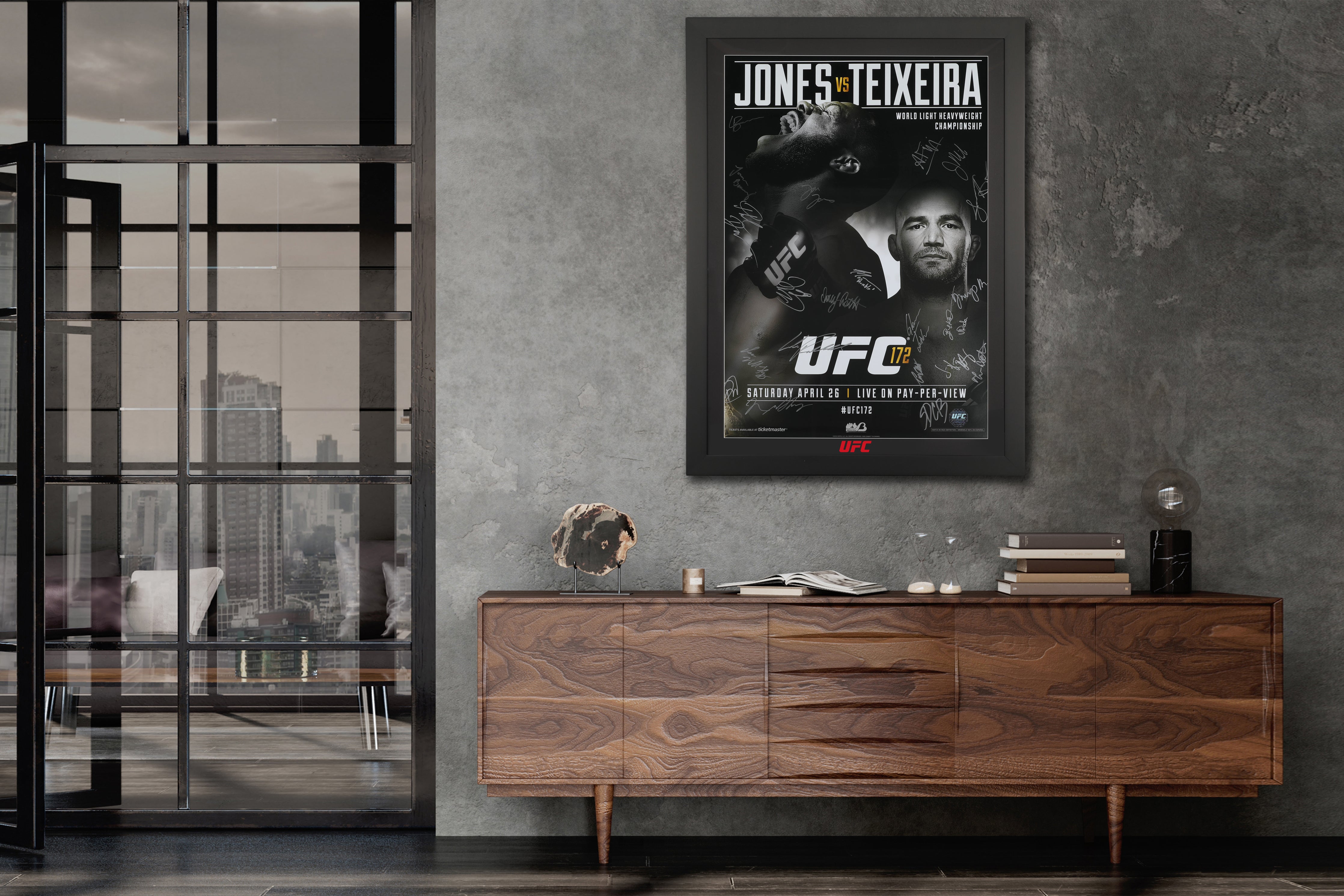 UFC 172: Jones vs. Teixeira Signed Event Poster
