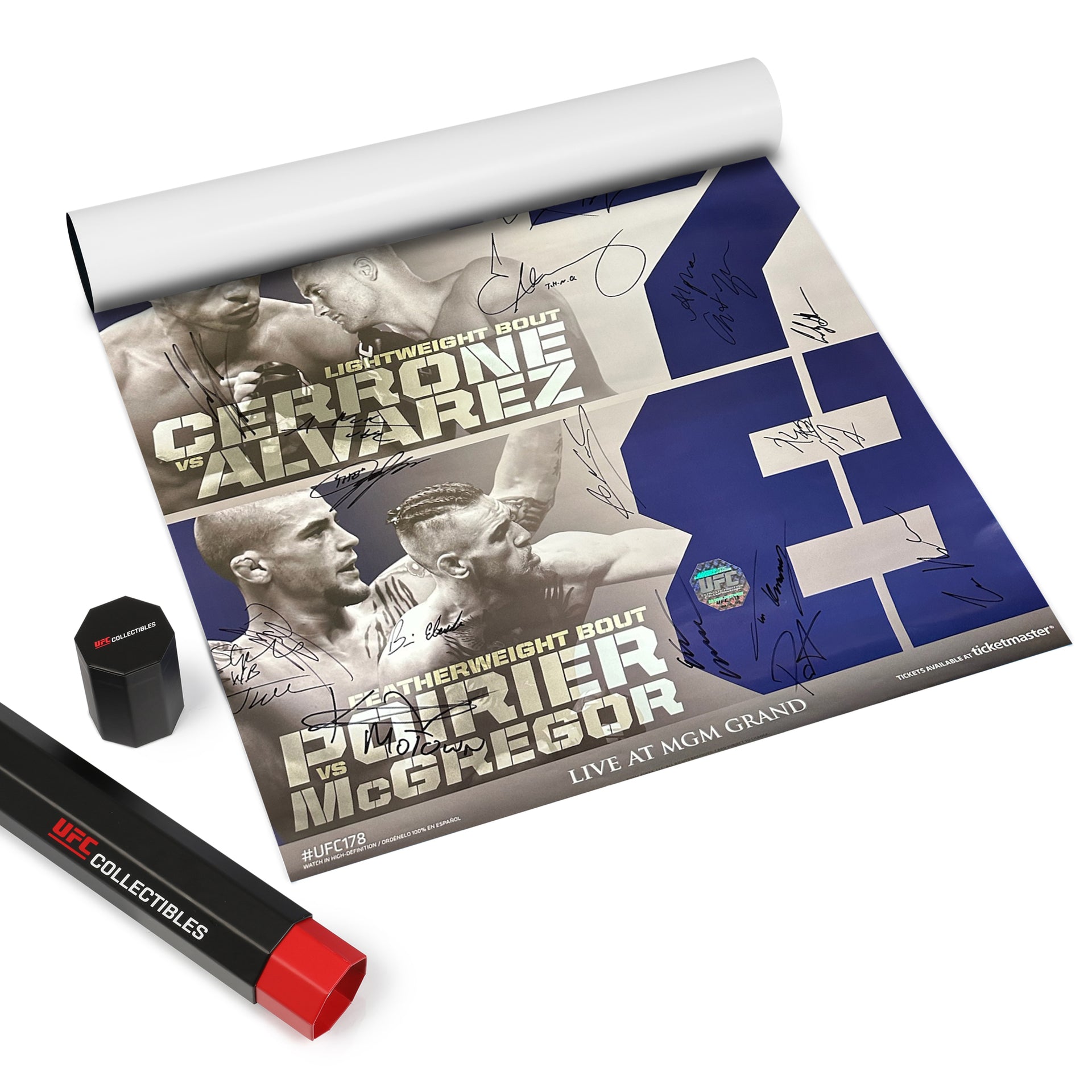 UFC 178: Johnson vs Cariaso Autographed Event Poster