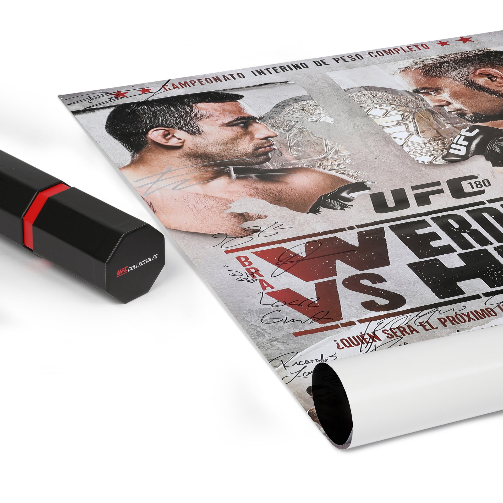 UFC 180: Werdum vs Hunt Autographed Event Poster