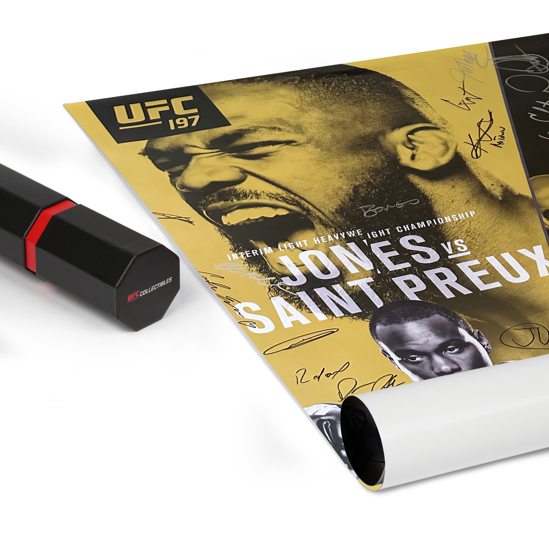 UFC 197: Jones vs Saint Preux Autographed Event Poster