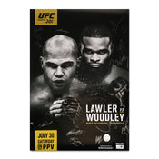 UFC 201: Lawler vs Woodley Autographed Event Poster