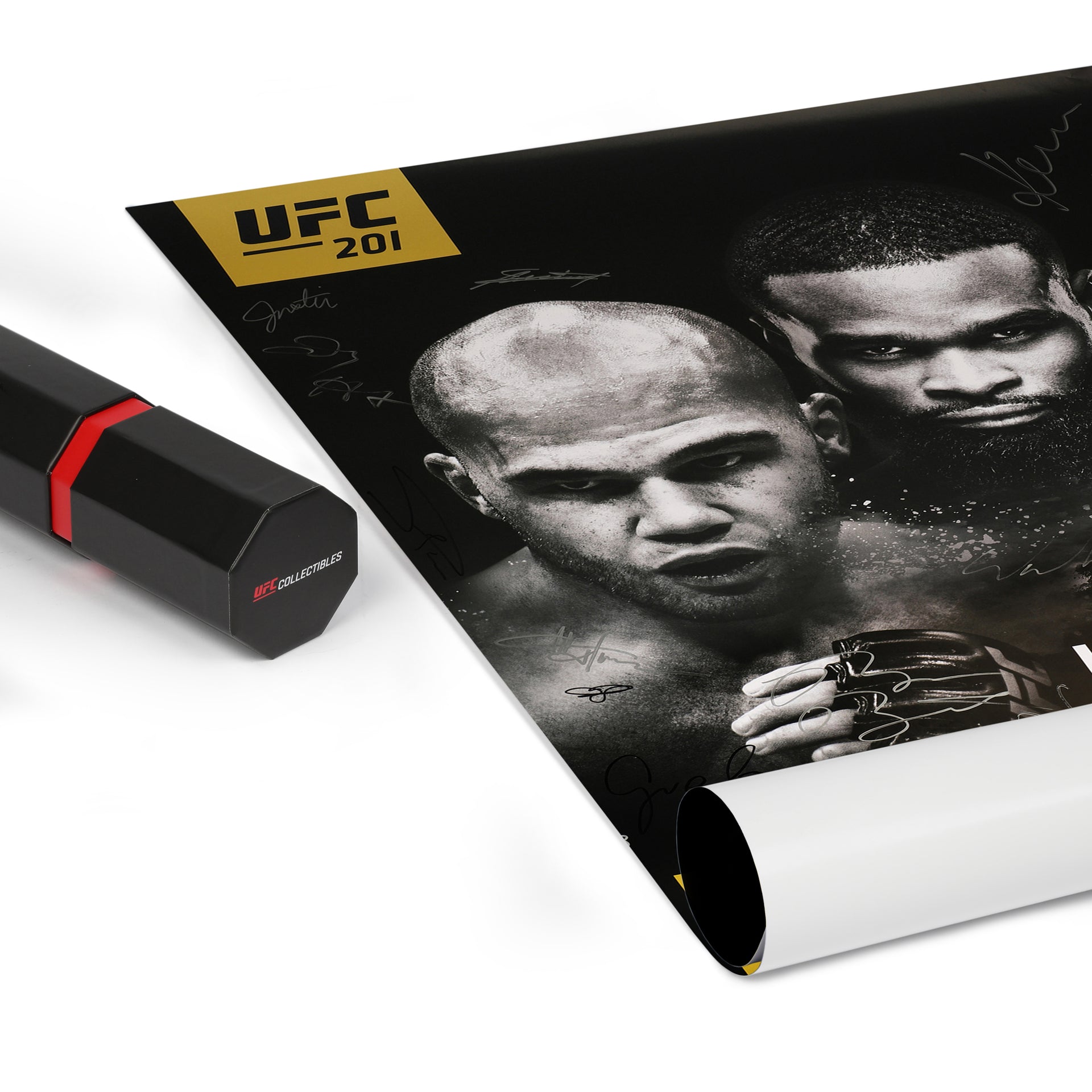 UFC 201: Lawler vs Woodley Autographed Event Poster