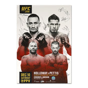 UFC 206: Holloway vs Pettis Autographed Event Poster