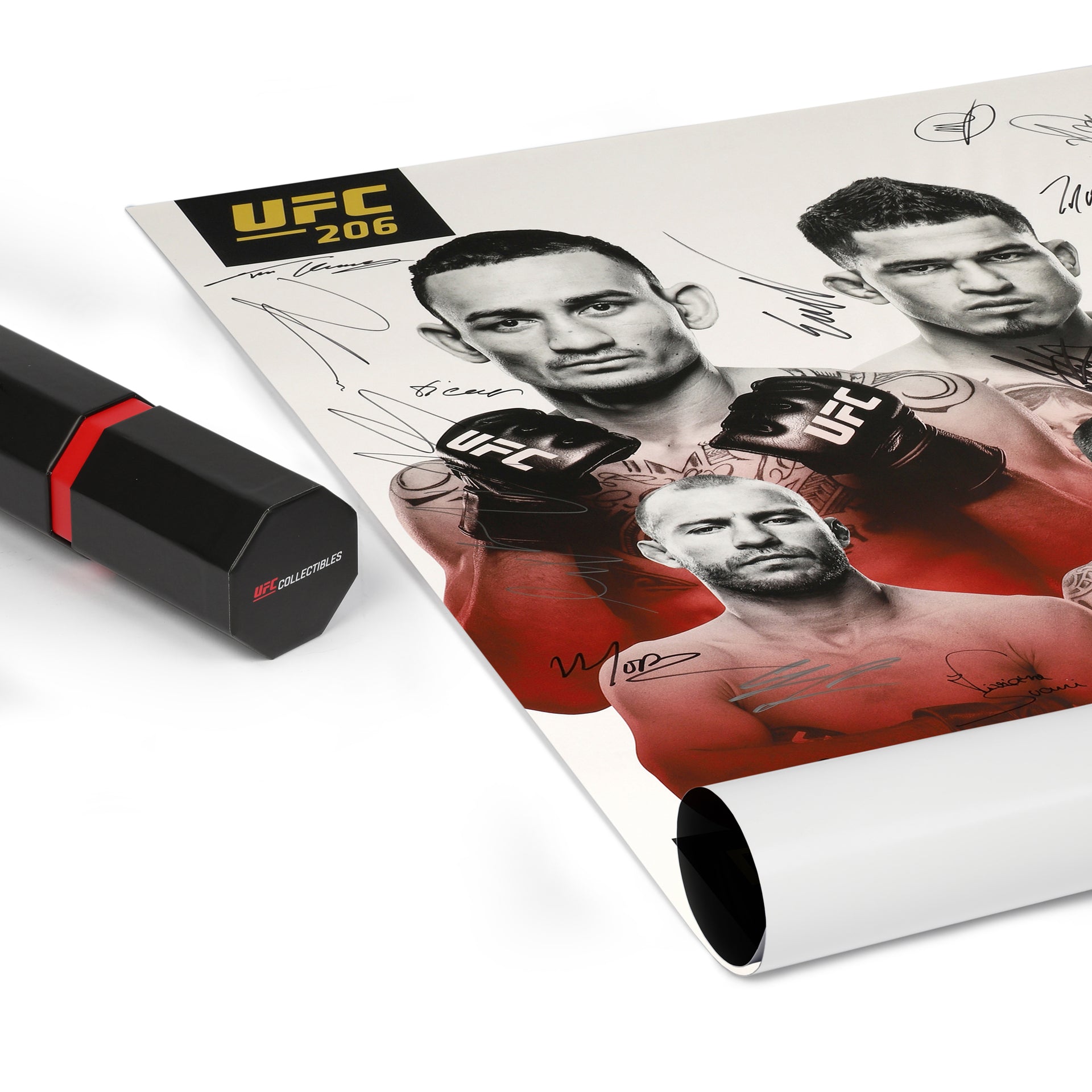 UFC 206: Holloway vs Pettis Autographed Event Poster