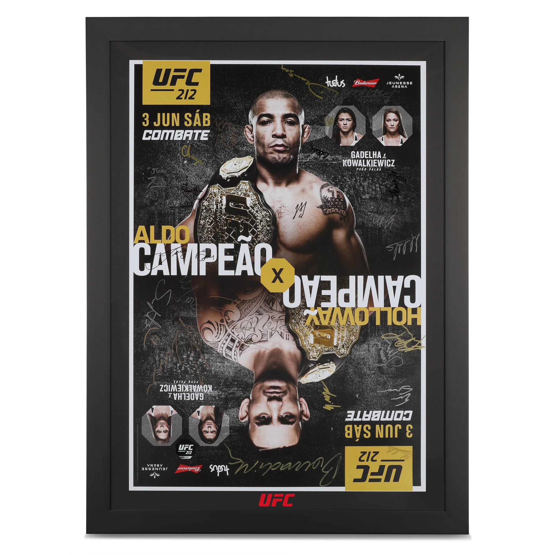 UFC 212: Aldo vs Holloway Autographed Event Poster