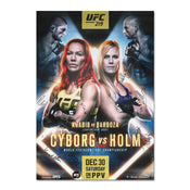 UFC 219: Cyborg vs Holm Autographed Event Poster