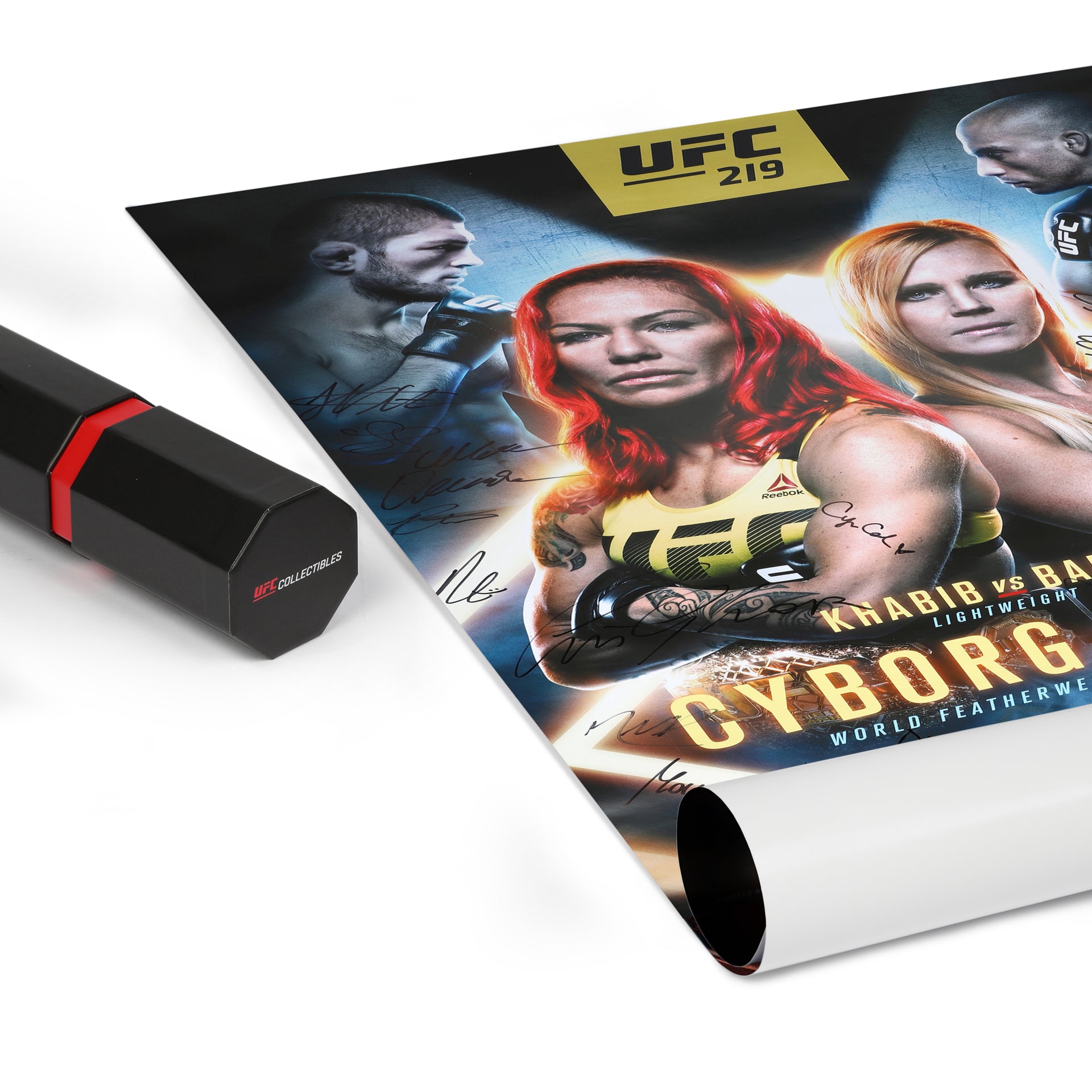 UFC 219: Cyborg vs Holm Autographed Event Poster