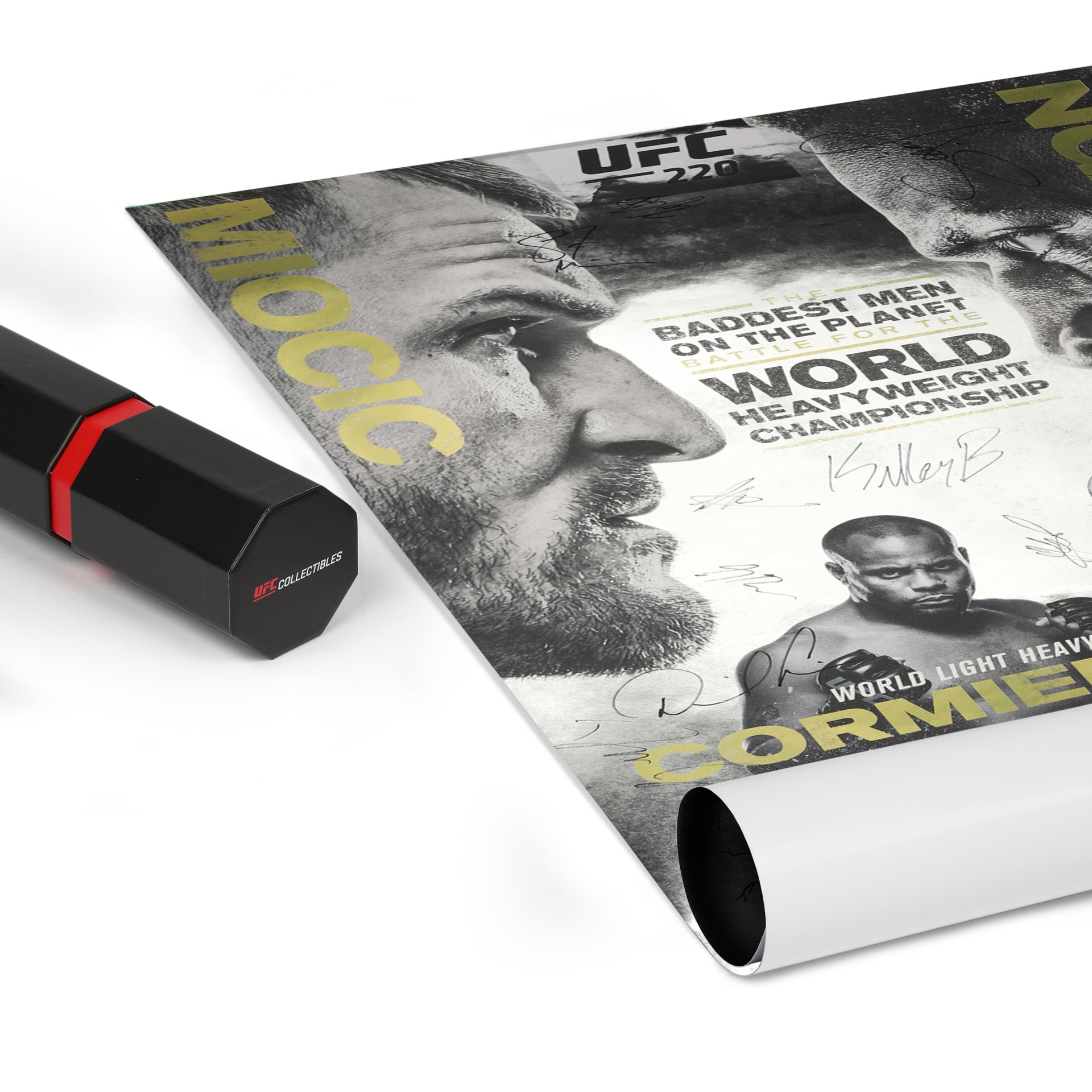 UFC 220: Miocic vs Ngannou Autographed Event Poster