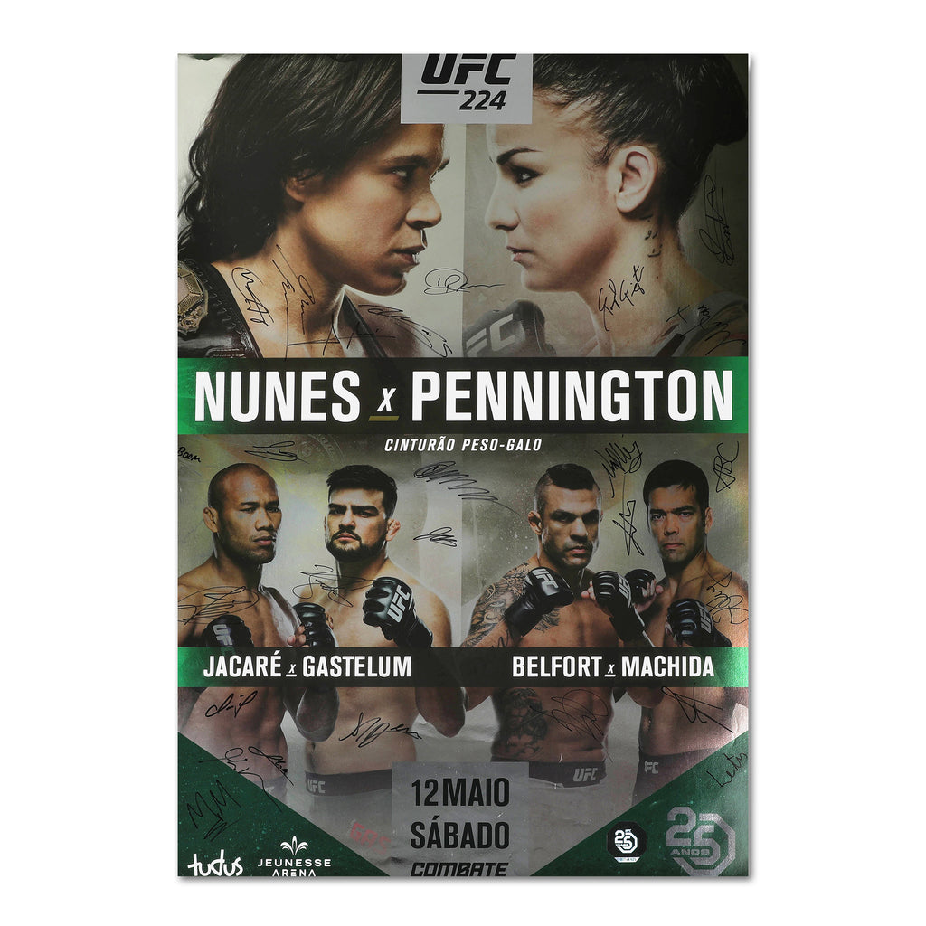 UFC 224: Nunes vs Pennington Autographed Event Poster