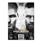 UFC 229: Khabib vs McGregor Autographed Event Poster
