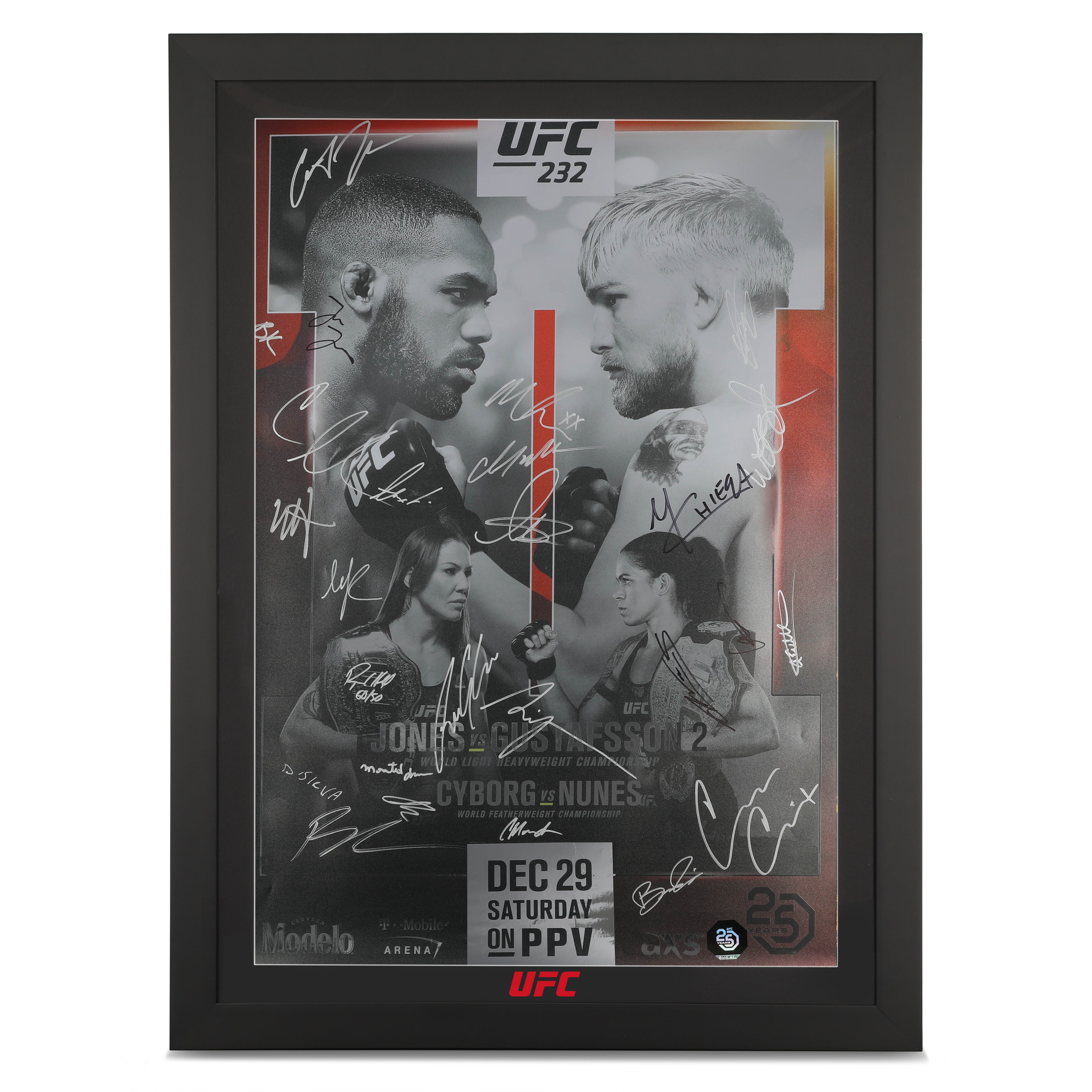 UFC 232: Jones Vs. Gustafsson 2 Autographed Event Poster