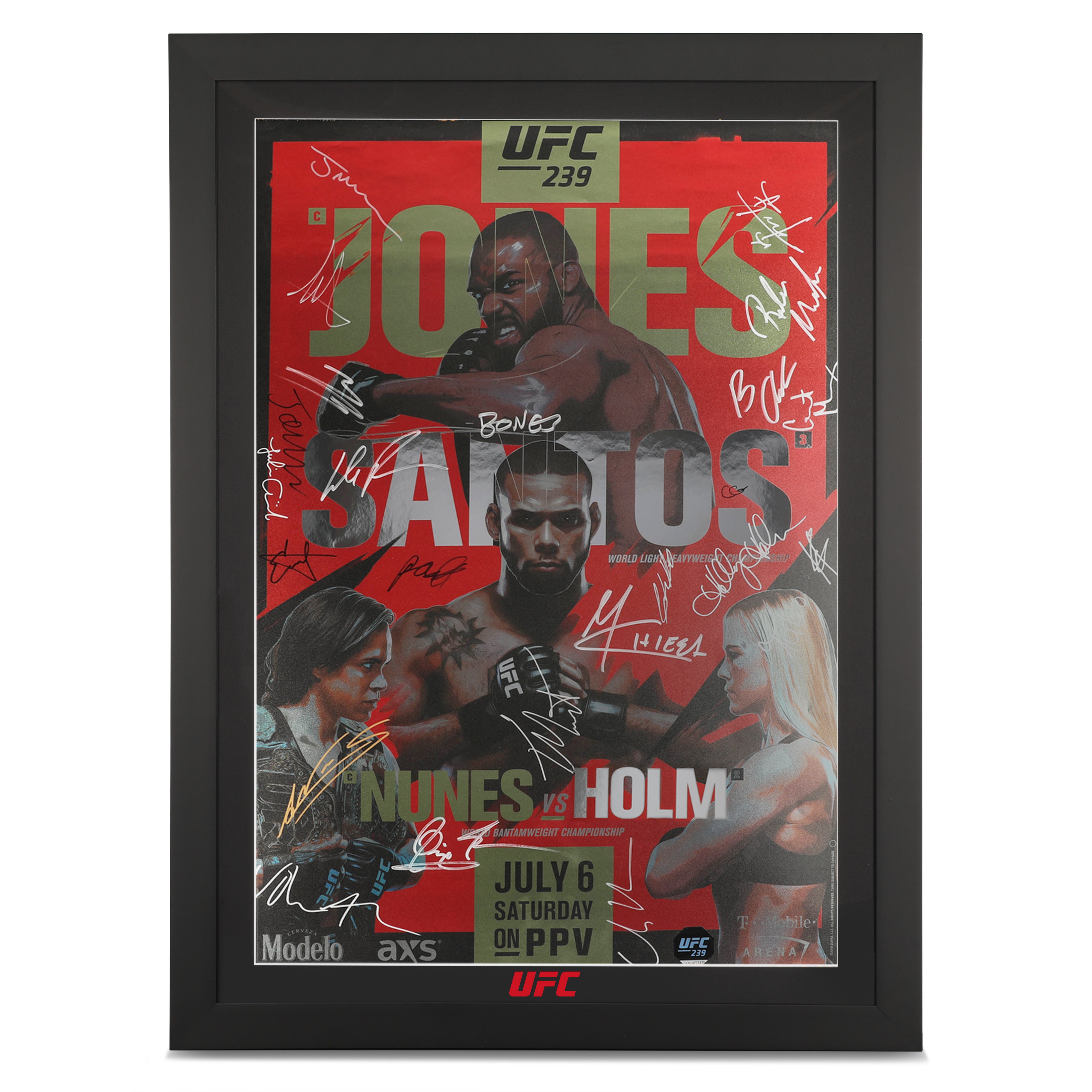 UFC 239: Jones Vs. Santos Autographed Event Poster
