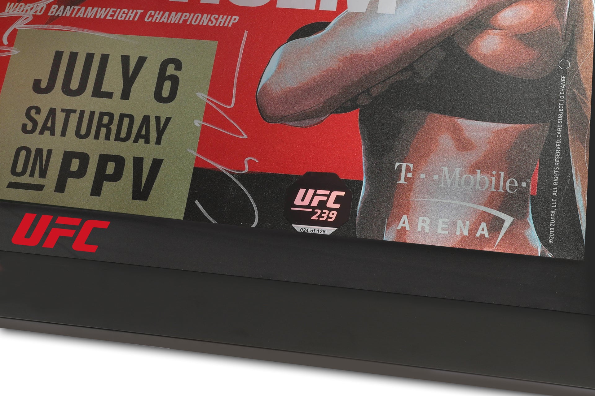 UFC 239: Jones vs Santos Autographed Event Poster