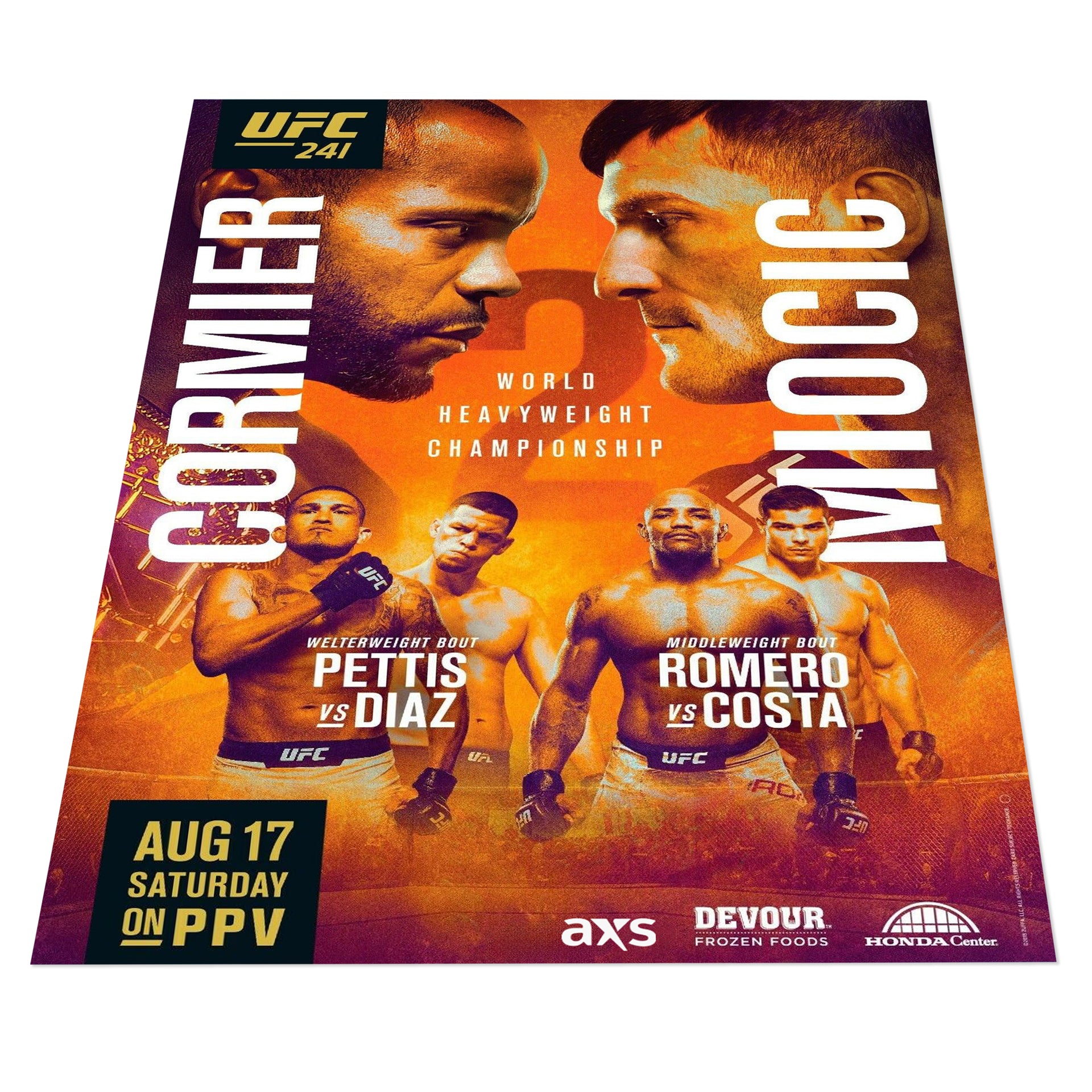 UFC 241: Cormier vs Miocic 2 Autographed Event Poster