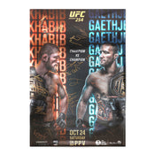 UFC 254: Nurmagomedov vs Gaethje Autographed Event Poster