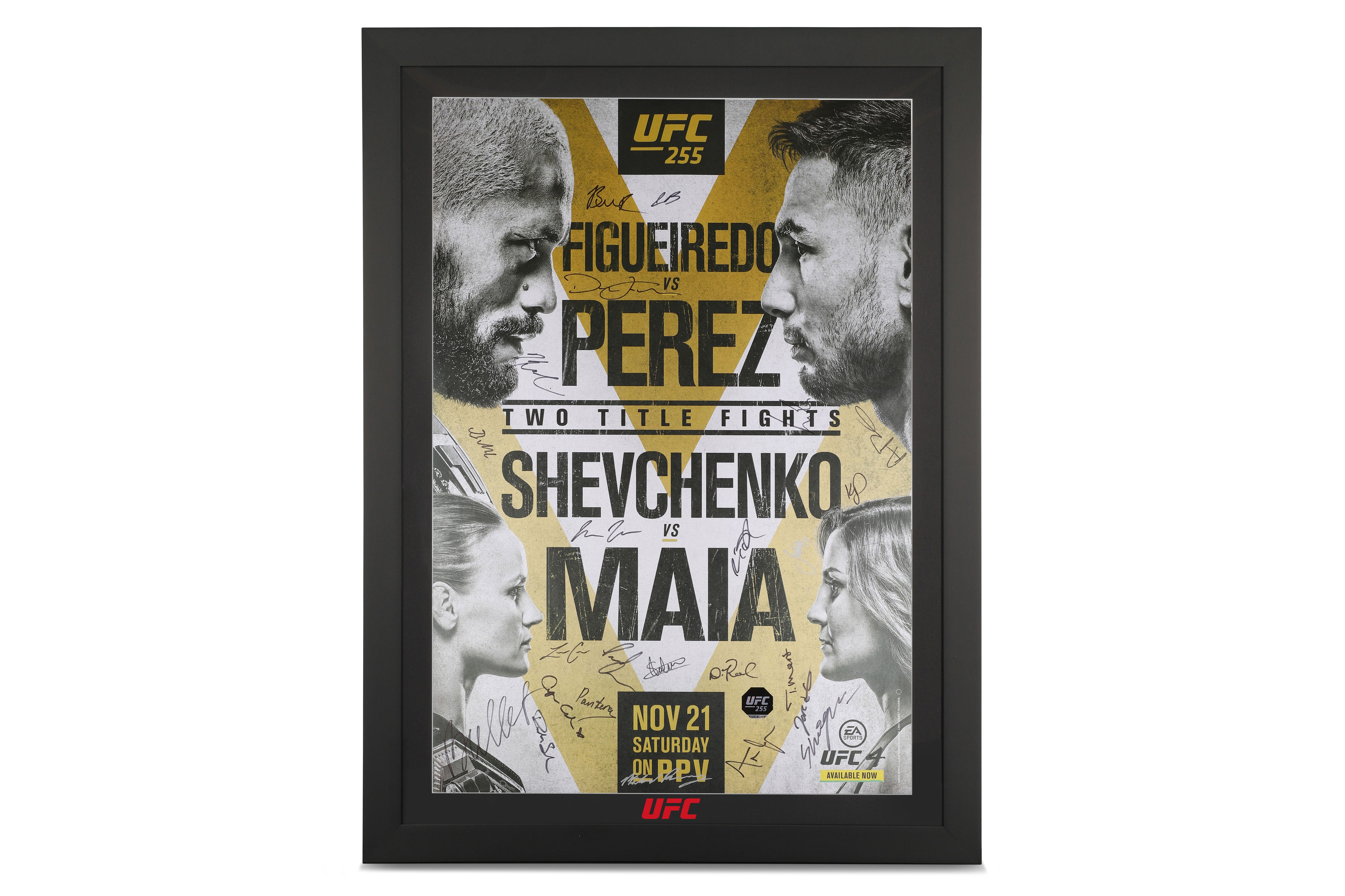 UFC 255: Figueiredo vs Perez Autographed Event Poster