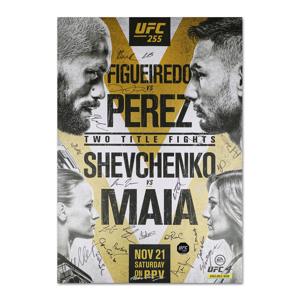 UFC 255: Figueiredo vs Perez Autographed Event Poster