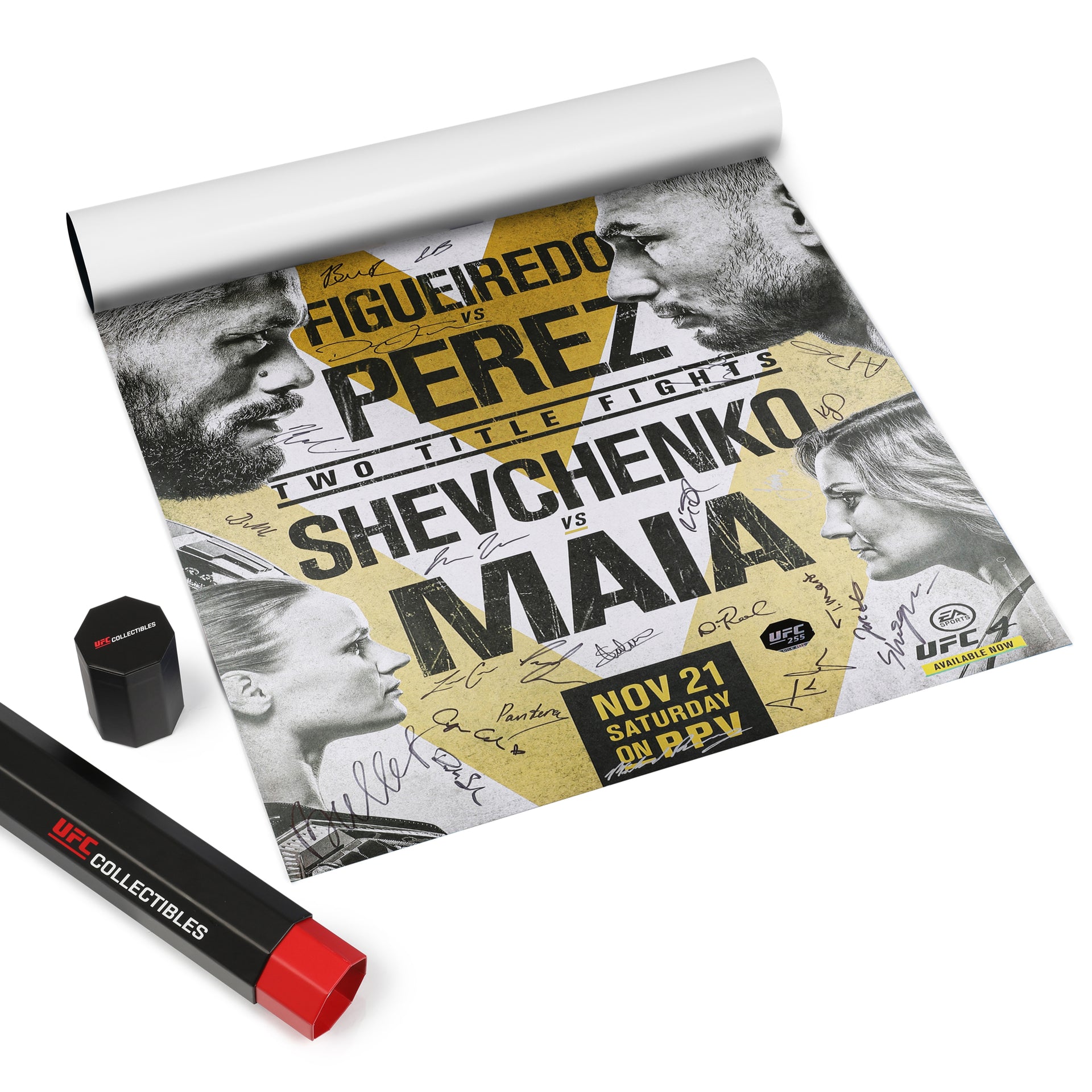 UFC 255: Figueiredo vs Perez Autographed Event Poster