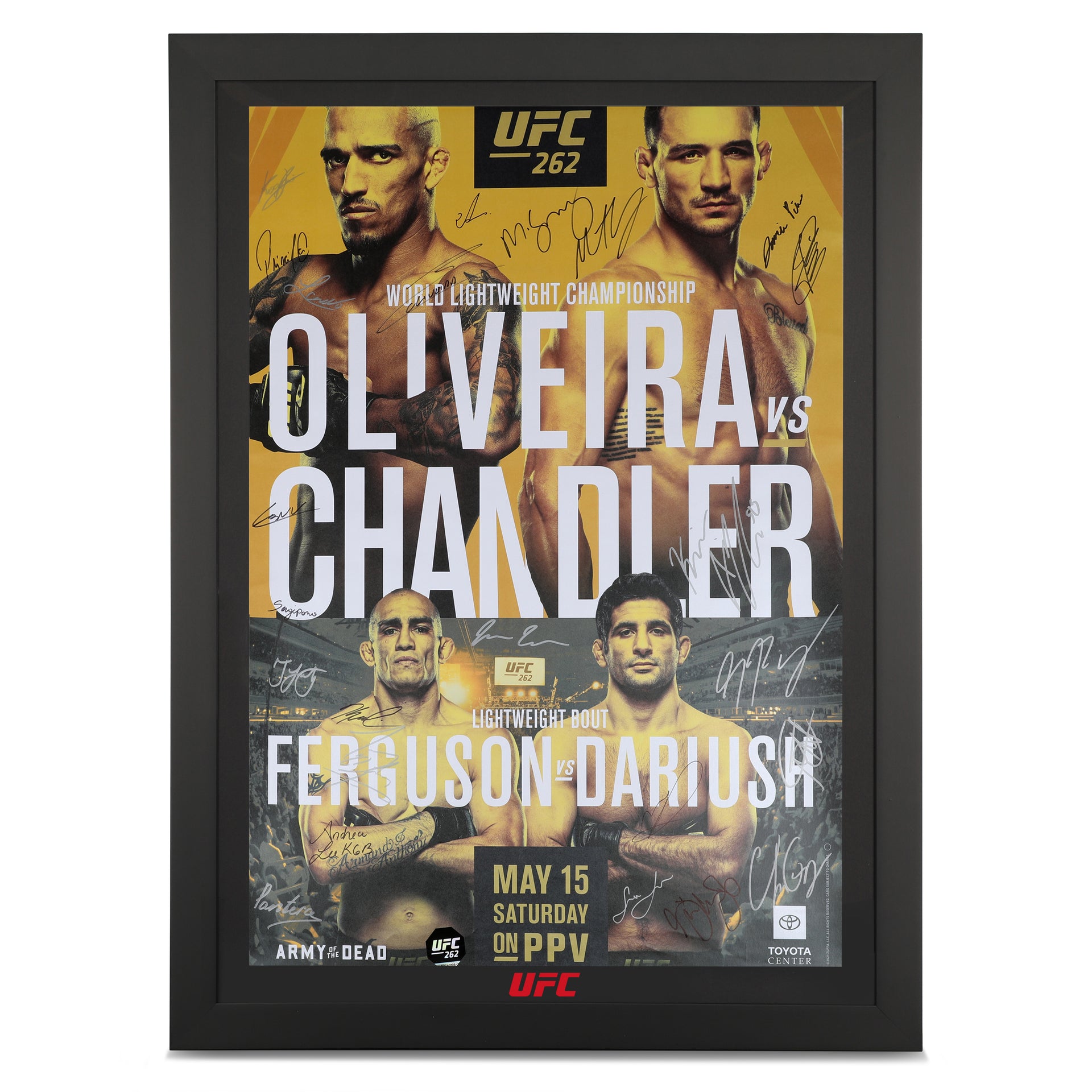 UFC 262: Oliveira vs Chandler Autographed Event Poster