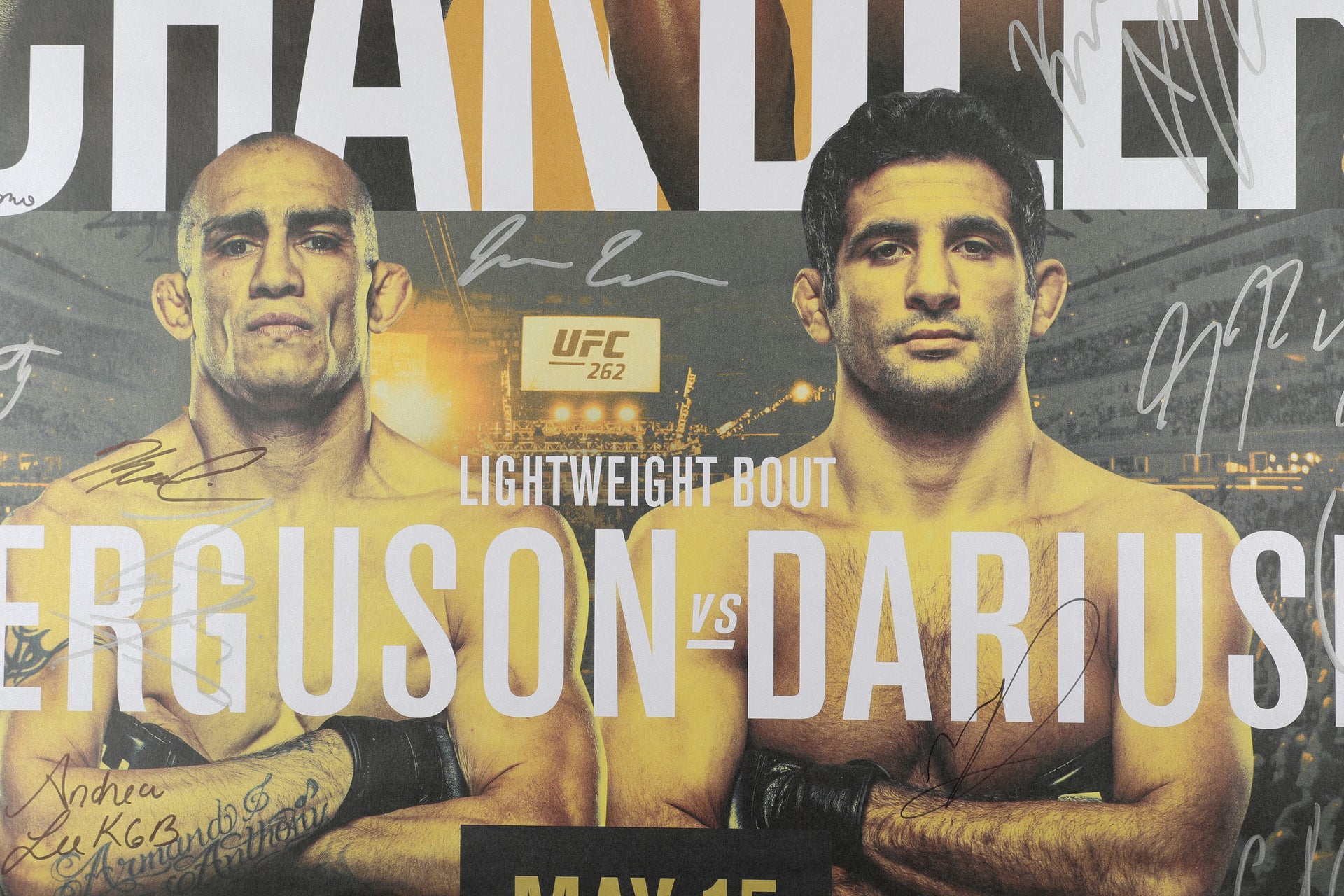 UFC 262: Oliveira vs Chandler Autographed Event Poster