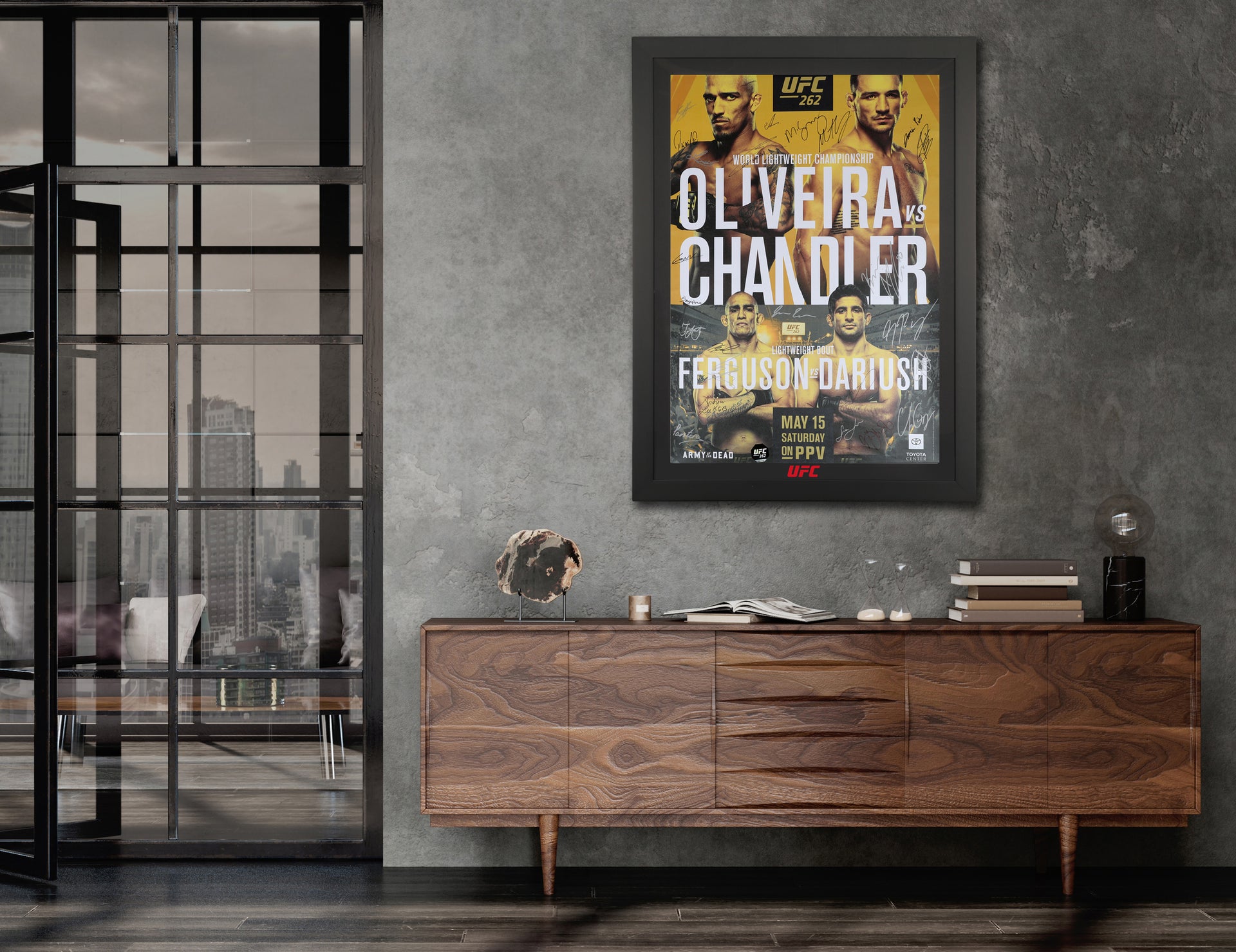 UFC 262: Oliveira vs Chandler Autographed Event Poster