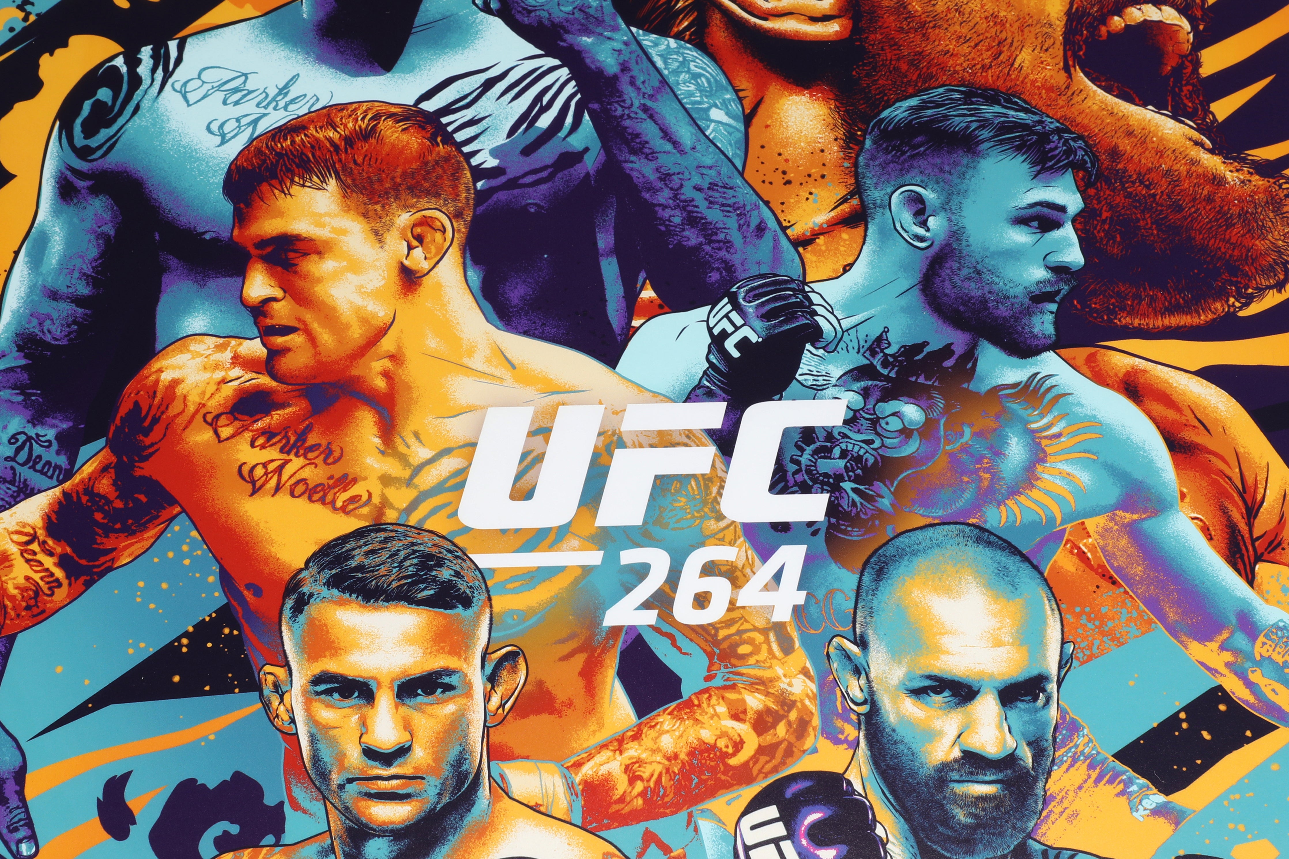 UFC 264: Poirier vs McGregor 3 Artist Series Framed Print