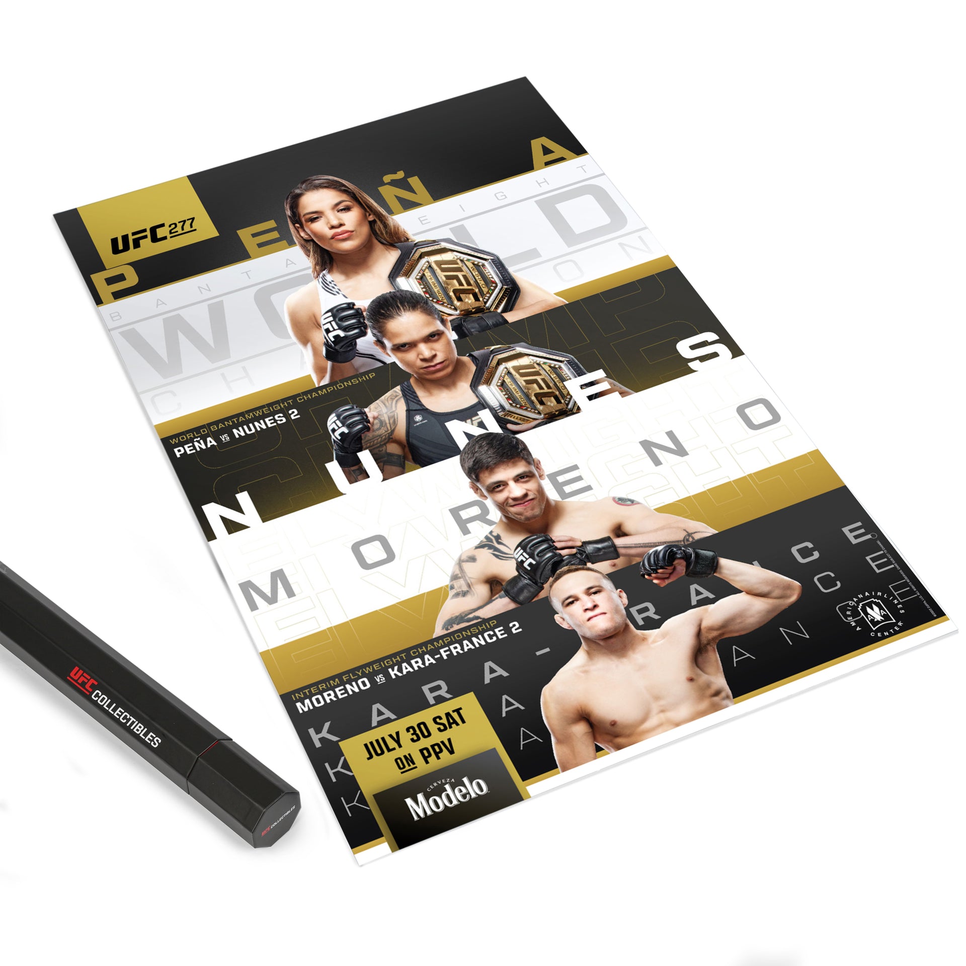 UFC 277: Peña vs Nunes 2 Autographed Event Poster