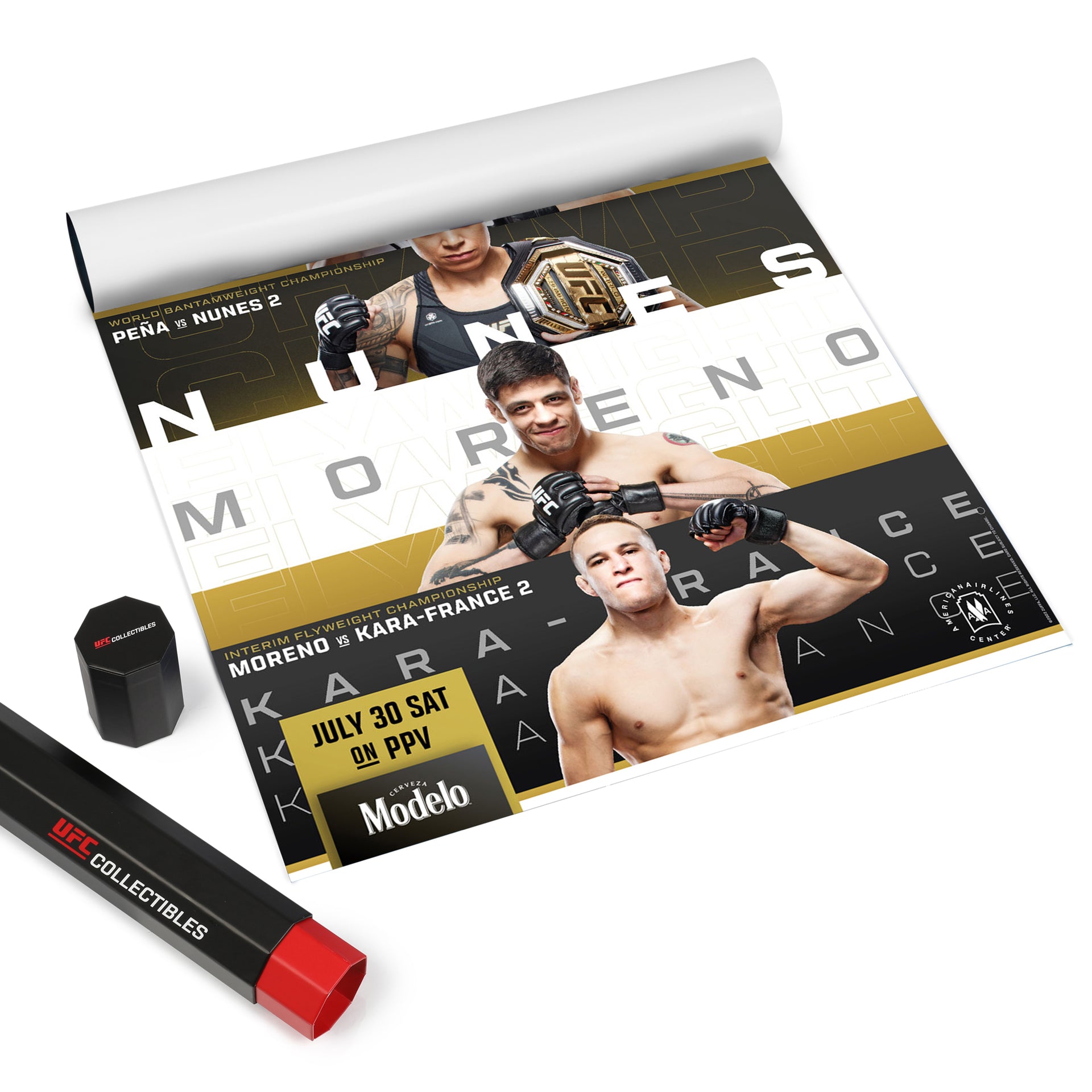 UFC 277: Peña vs Nunes 2 Autographed Event Poster