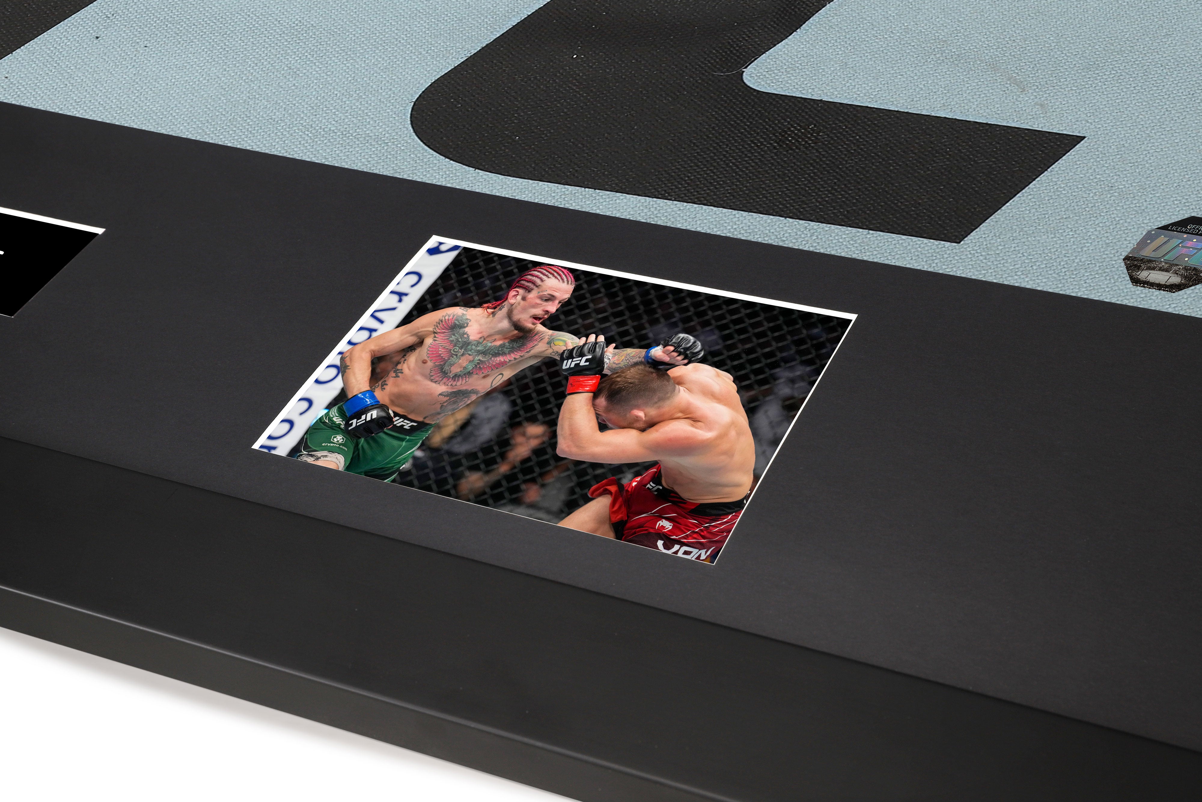 UFC Logo Canvas & Photo Signed by Sean O'Malley UFC 280: Oliveira vs Makhachev