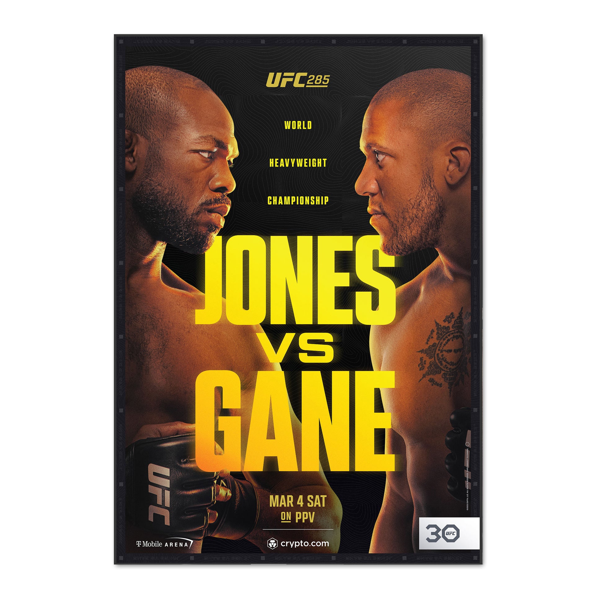 UFC 285: Jones vs Gane Autographed Event Poster