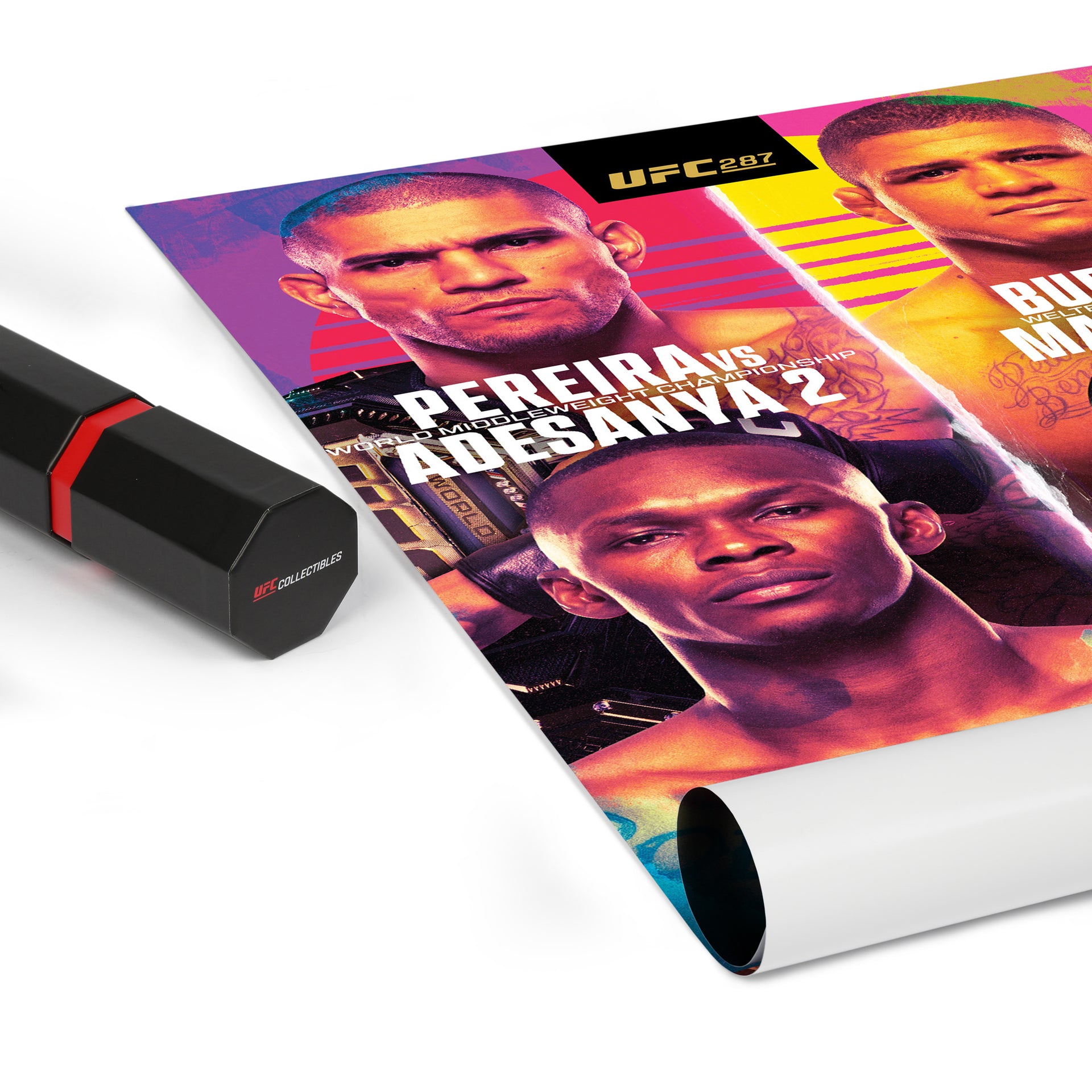 UFC 287: Pereira vs Adesanya 2 Autographed Event Poster